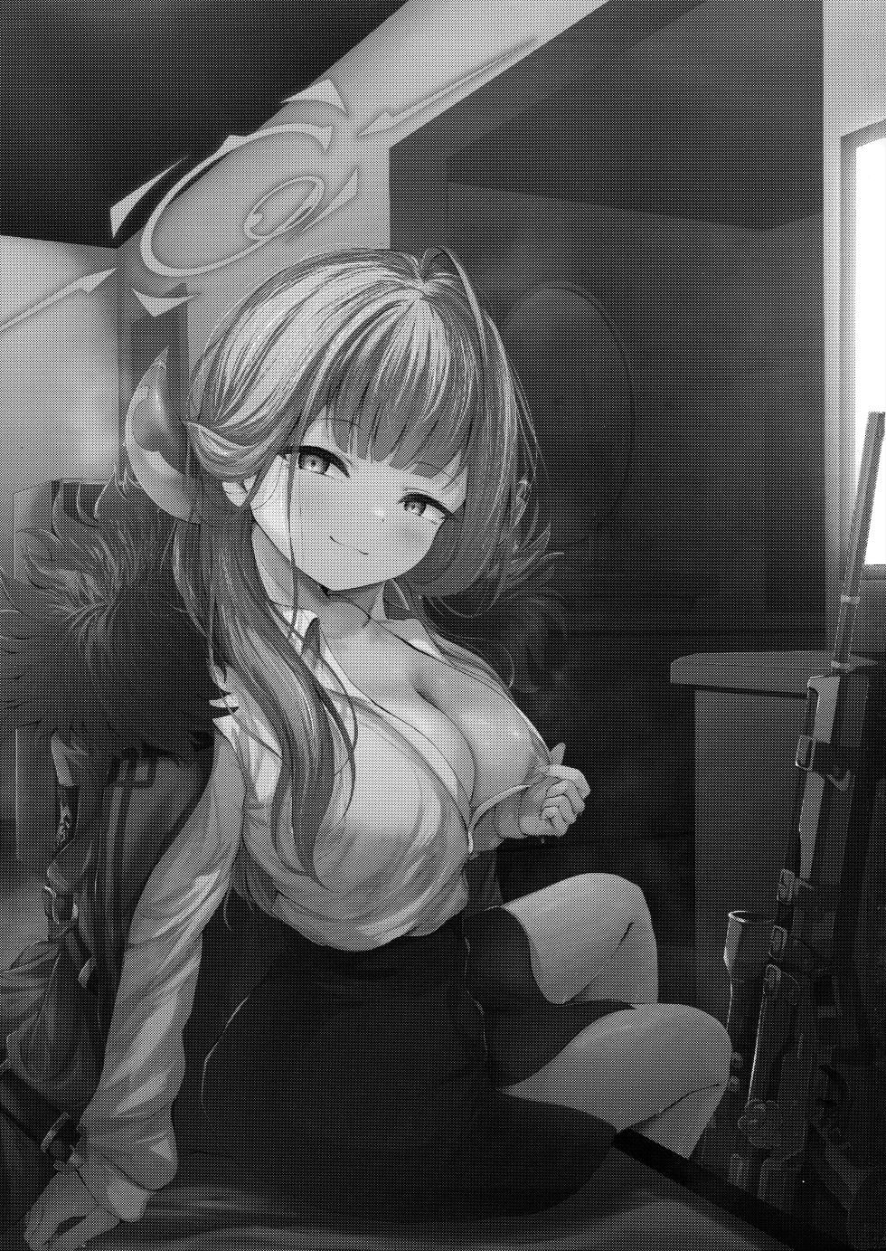 (C106) [HUNGRRRRY (qNdEbASeR)] Hontou ni Atta Kyoufu Bukken ~Ero sugiru Kyakushitsu~ - Really scary property too erotic guest room (Blue Archive) - Page 2