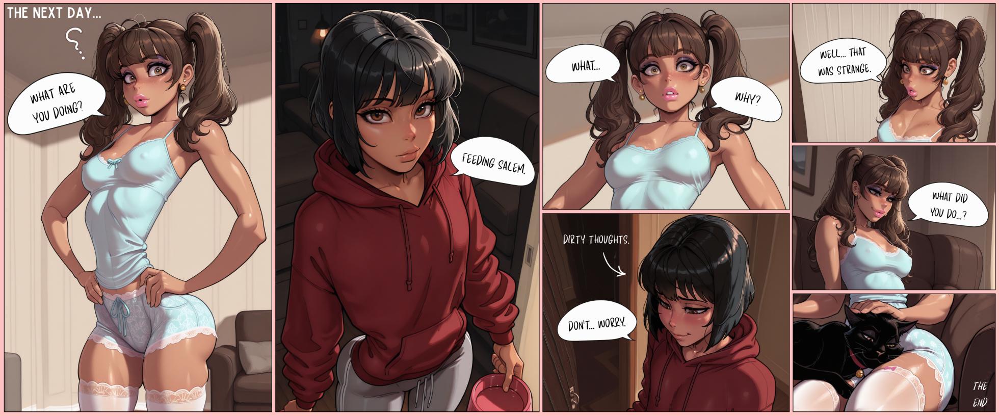 Helpless Lil' Kitty [Robin's Desires] [AI Generated] - Page 10