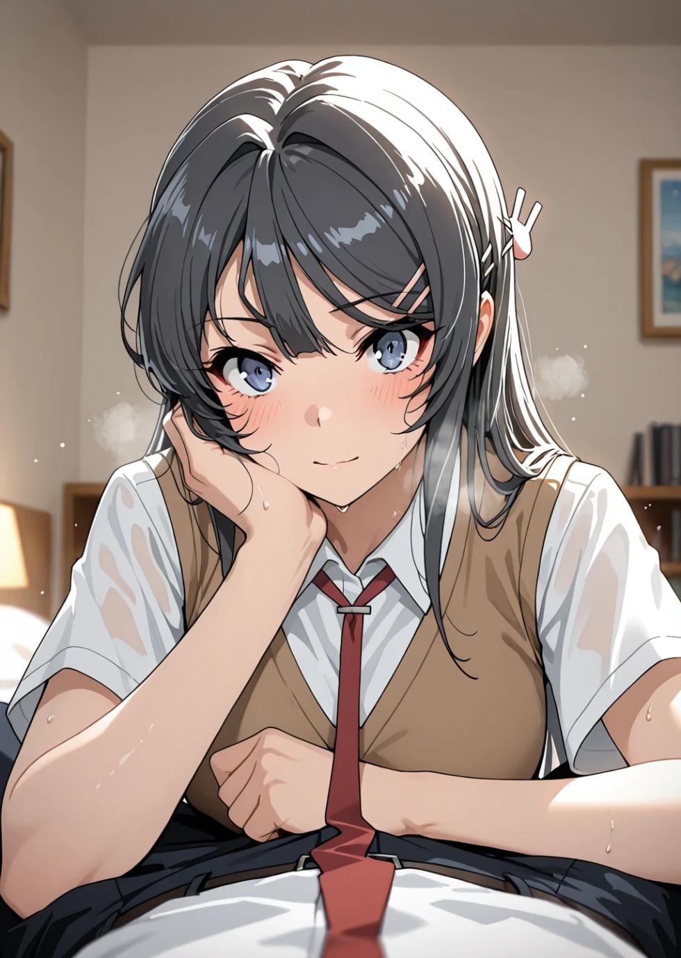 [KALA AI NSFW (VAMA)] - Sakurajima Mai (Rascal Does Not Dream of a Dreaming Girl) p.504 (Patreon) (Ai generated) - Page 2