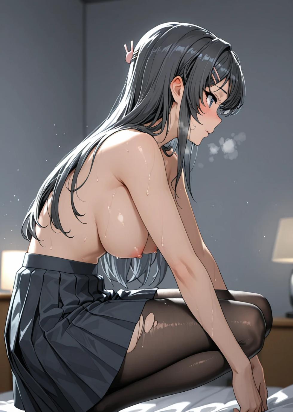 [KALA AI NSFW (VAMA)] - Sakurajima Mai (Rascal Does Not Dream of a Dreaming Girl) p.504 (Patreon) (Ai generated) - Page 35