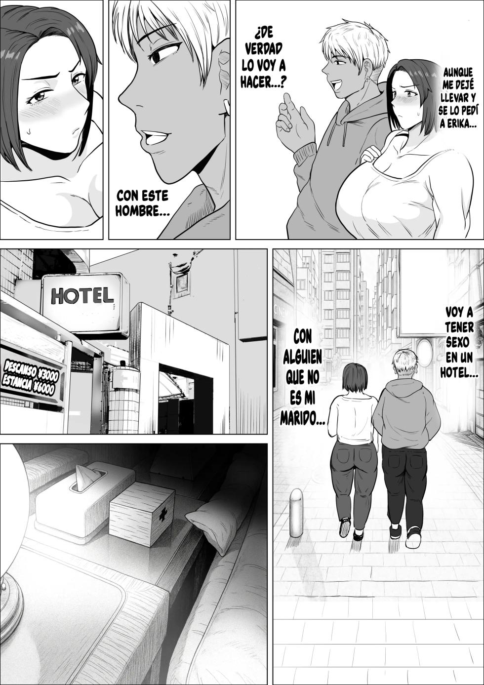 [NF-Freak (Si-man)] SeFri no Susume ~Tsuyoki na Hitozuma ga Mesu ni Naru made~ | ¡La Prohibida Propuesta de Un Amigo Con Derechos! ~La Historia De Cómo Una Esposa Seria Se Vuelve Una Hembra Sumisa~ [Spanish] [El naranjas = Mr.Naranjas] - Page 12