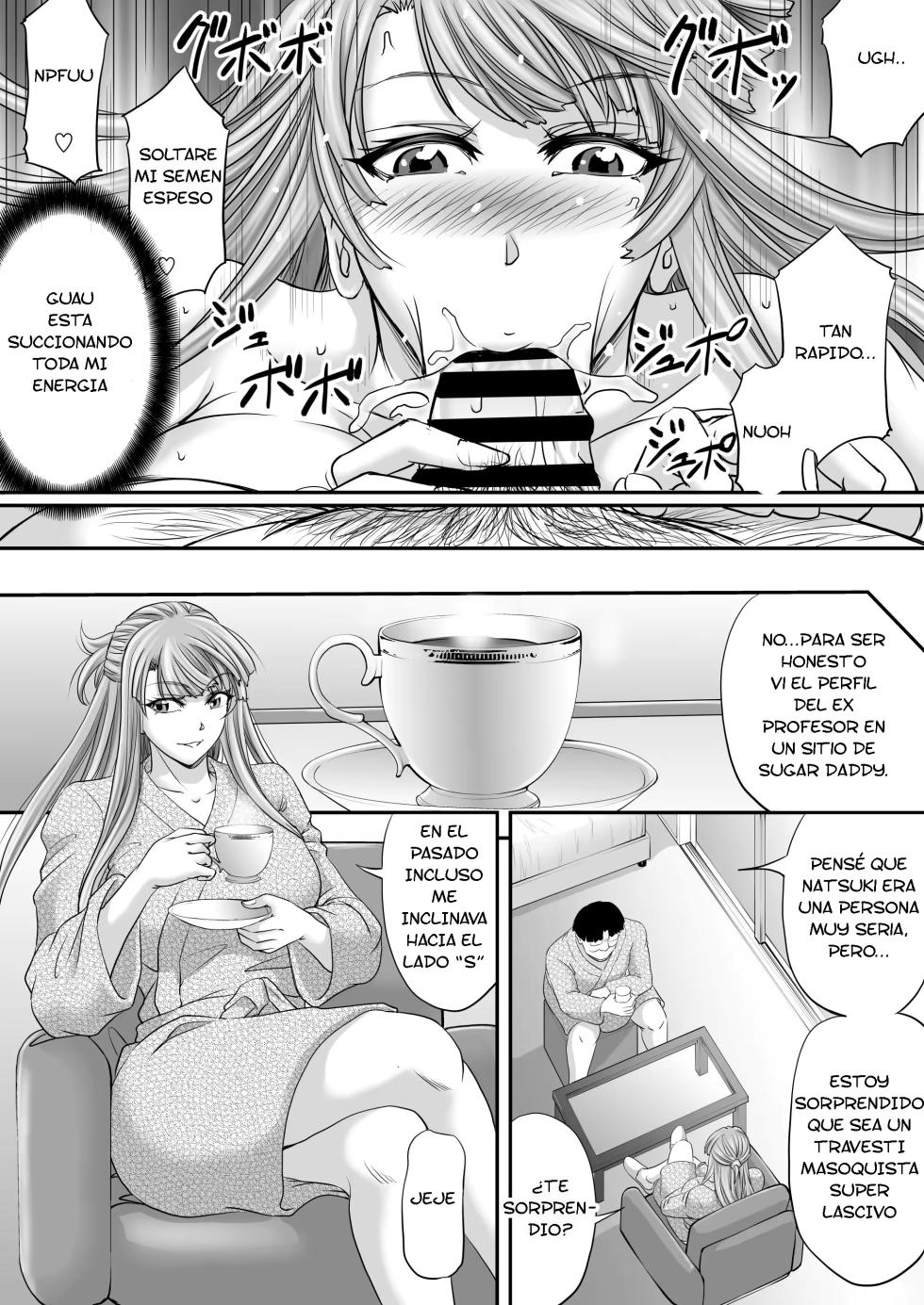 [Pushmine (Kikuichi Monji)] Shemale Motokyoushi ga Papakatsu de Motometa Mono [Spanish] - Page 3