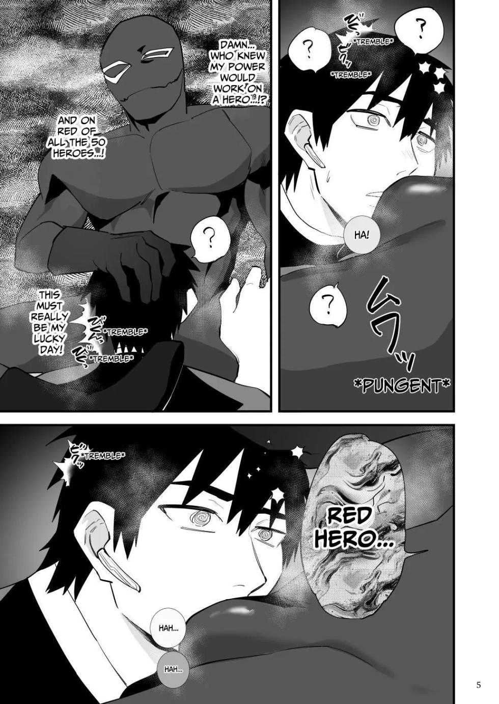 [Asakawaya (Asakawa Yuki)] Hero Red, Shitappa  Sentouin ni Osujuu Saimin Sarete Shimau  | The Red Hero, Enthralled By A Lowly Henchman [English] [Eddin] [Digital] - Page 6