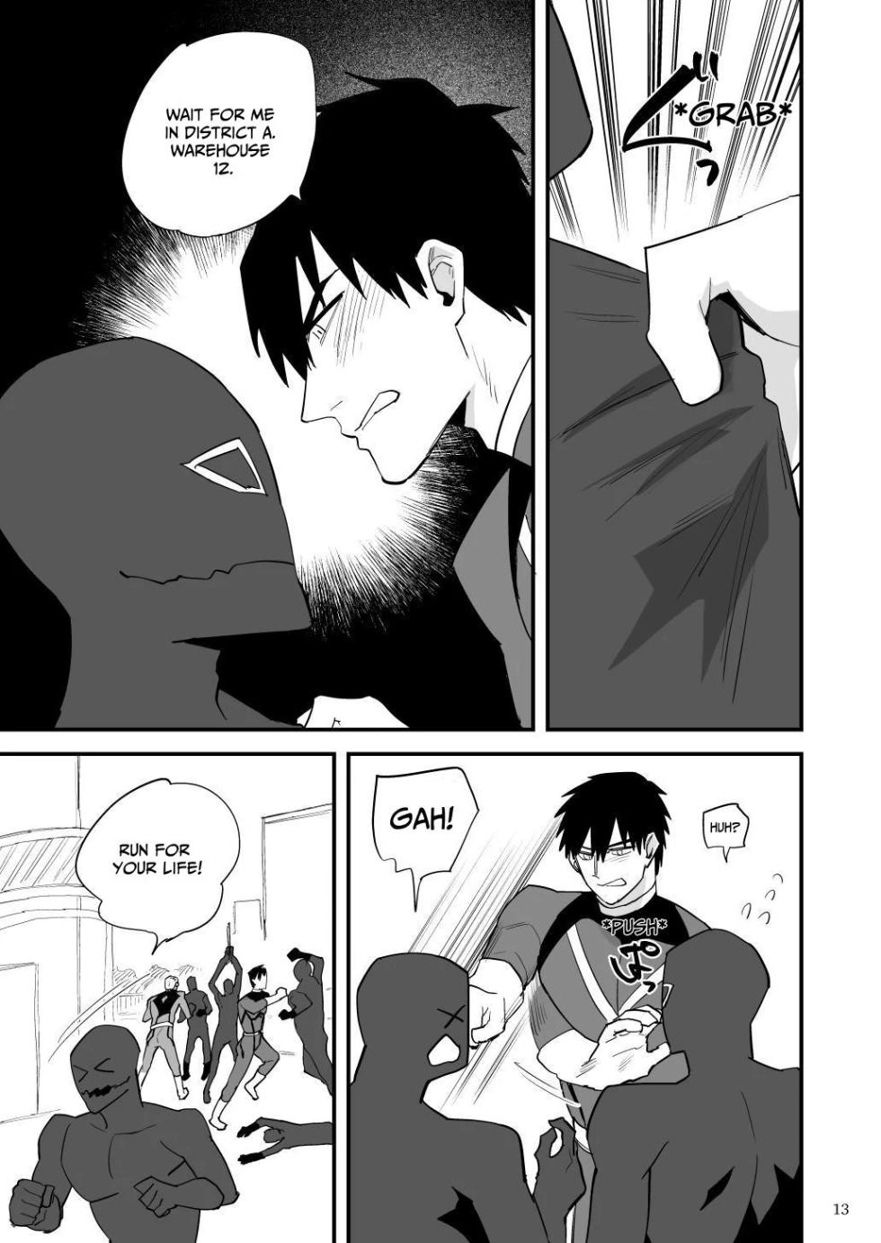 [Asakawaya (Asakawa Yuki)] Hero Red, Shitappa  Sentouin ni Osujuu Saimin Sarete Shimau  | The Red Hero, Enthralled By A Lowly Henchman [English] [Eddin] [Digital] - Page 14