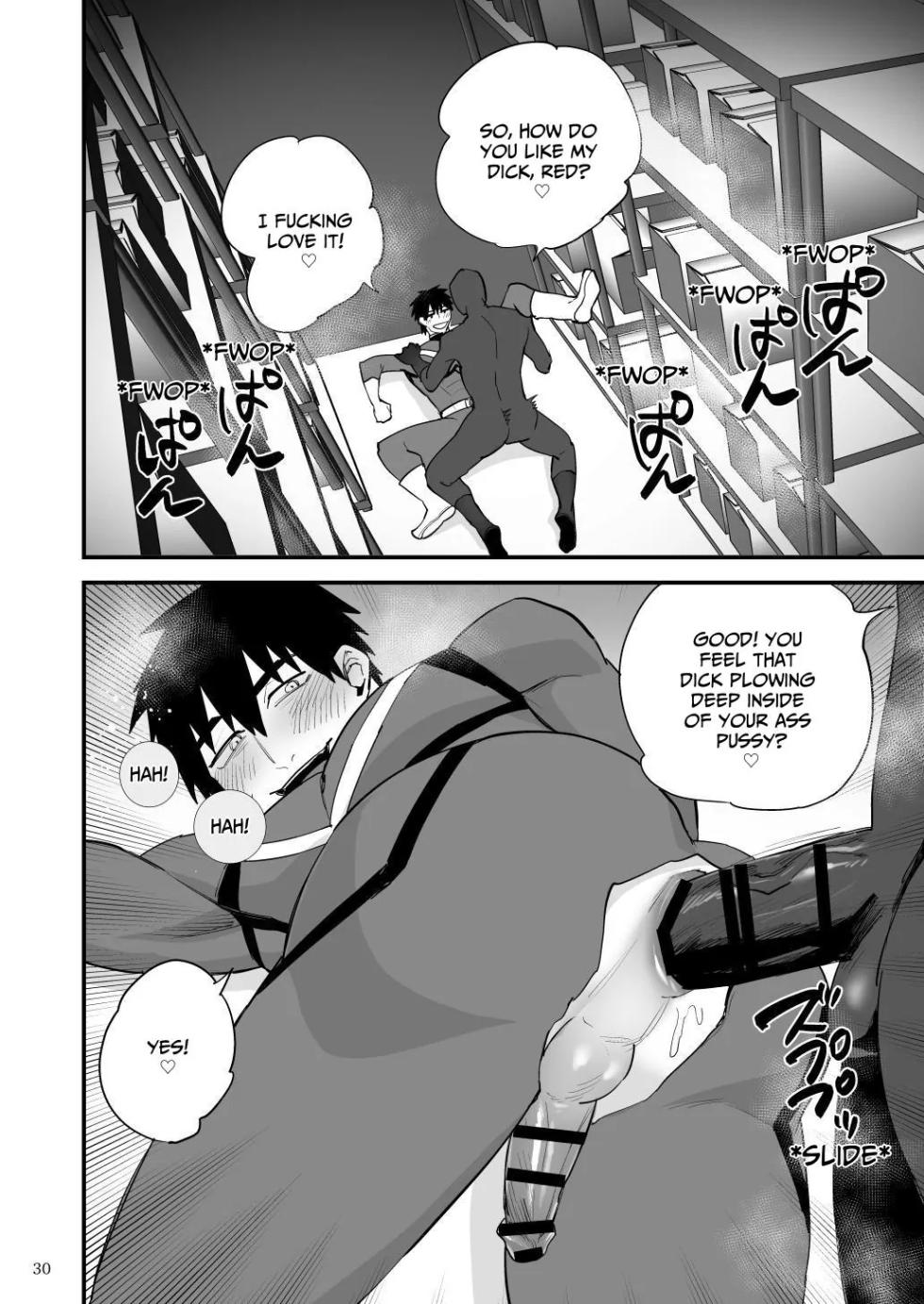 [Asakawaya (Asakawa Yuki)] Hero Red, Shitappa  Sentouin ni Osujuu Saimin Sarete Shimau  | The Red Hero, Enthralled By A Lowly Henchman [English] [Eddin] [Digital] - Page 31