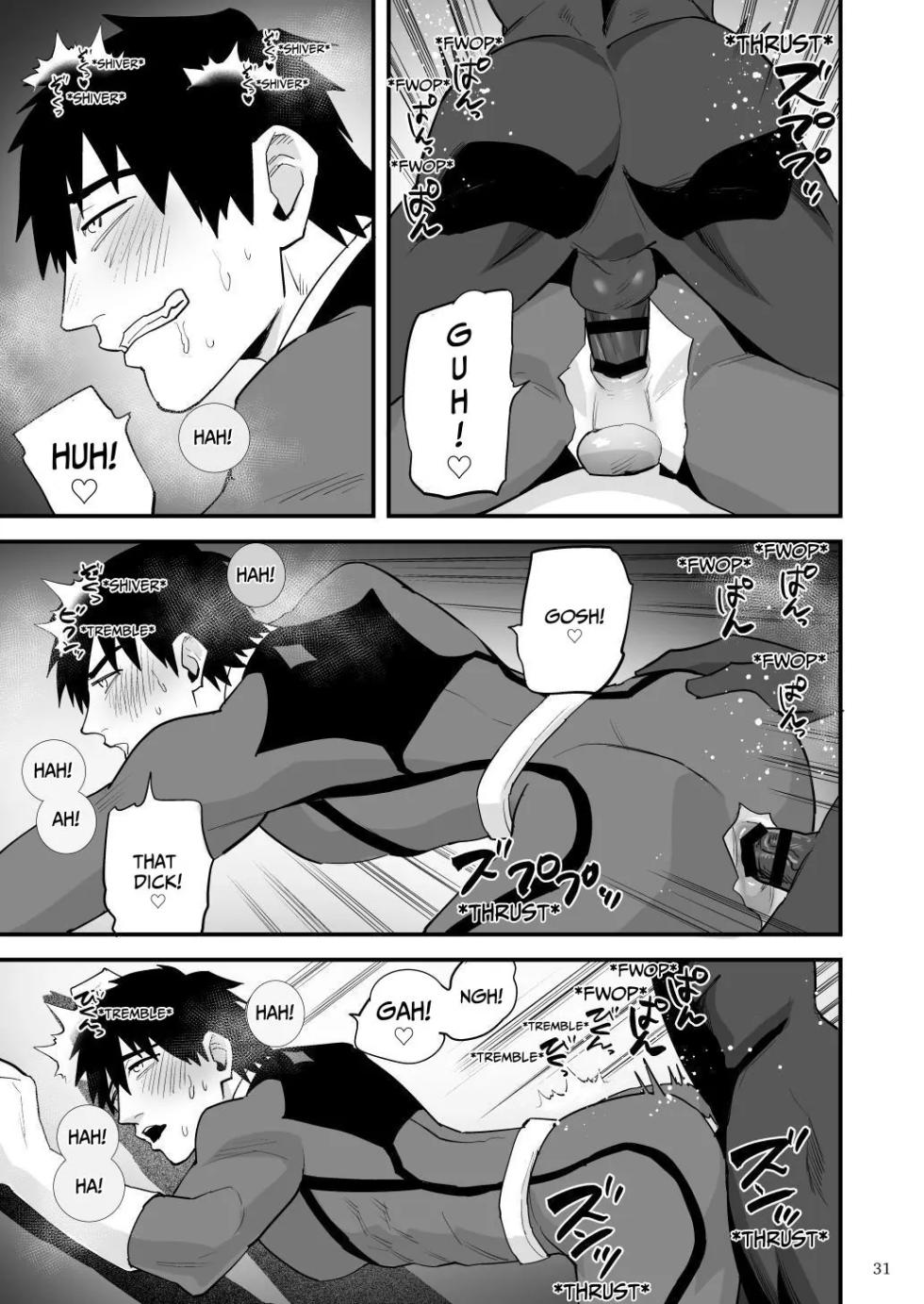 [Asakawaya (Asakawa Yuki)] Hero Red, Shitappa  Sentouin ni Osujuu Saimin Sarete Shimau  | The Red Hero, Enthralled By A Lowly Henchman [English] [Eddin] [Digital] - Page 32