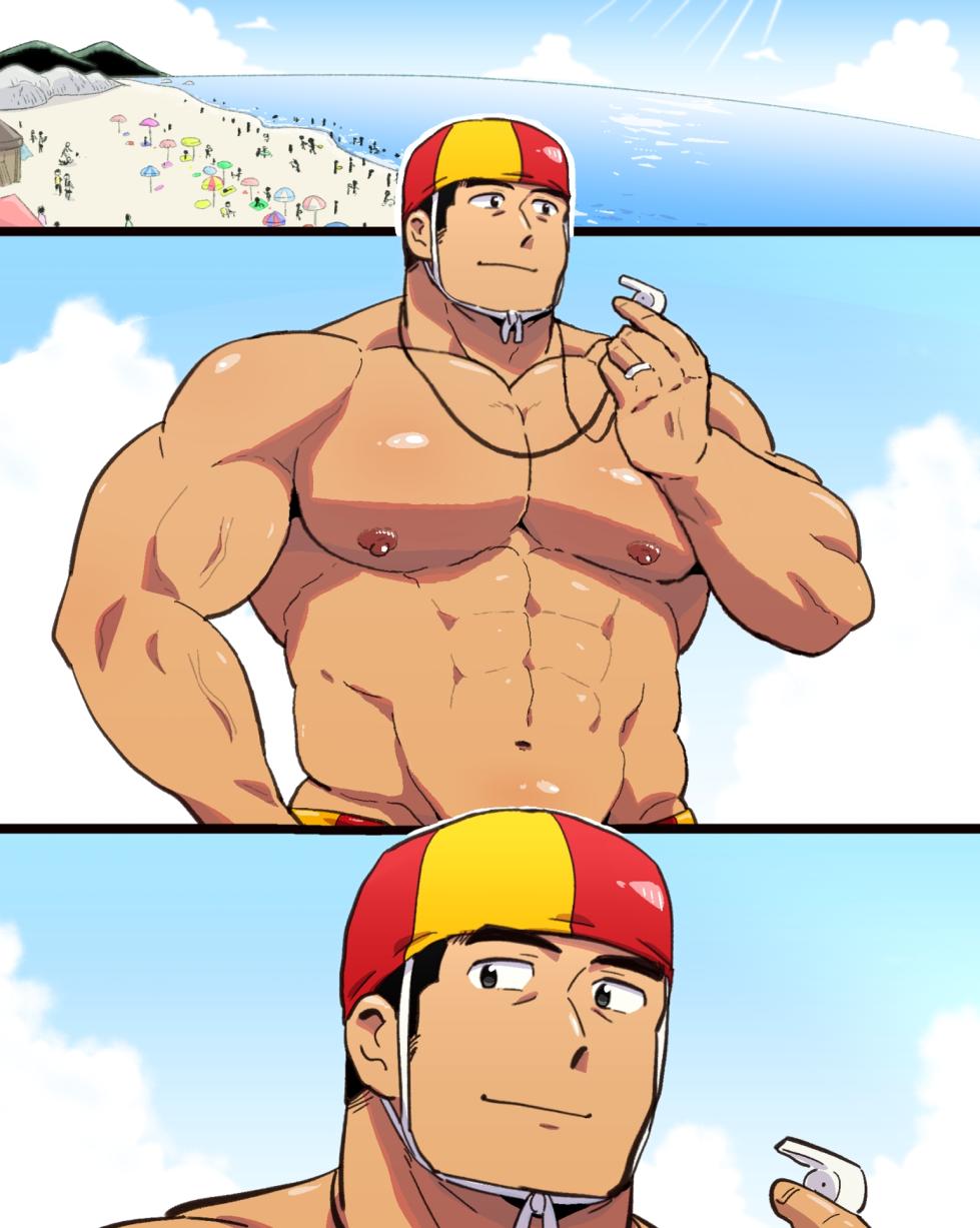 [Hoshiedatei (Hoshieda)] Saimin Apuri no Bousou de Daiji na Tomodachi no Nonke Kyokon Macho 2-nin to 3P Nakadashi Osu Koubi Shichatta Ken [Digital] - Page 2