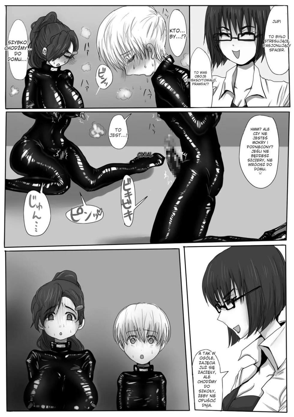 couple kyousei yagai roshutsu mamedashi zenshin rubber de zecchou choukyou [polski] [torii translate] - Page 13