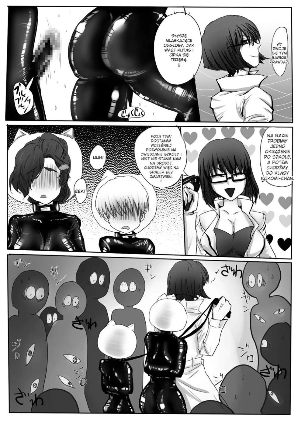 couple kyousei yagai roshutsu mamedashi zenshin rubber de zecchou choukyou [polski] [torii translate] - Page 15