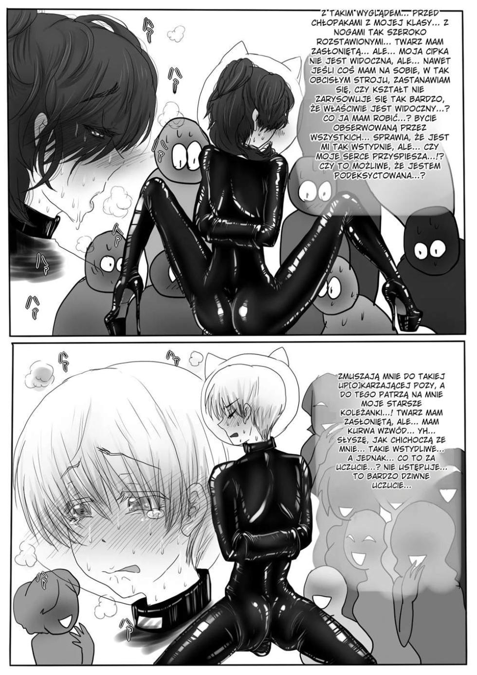 couple kyousei yagai roshutsu mamedashi zenshin rubber de zecchou choukyou [polski] [torii translate] - Page 20