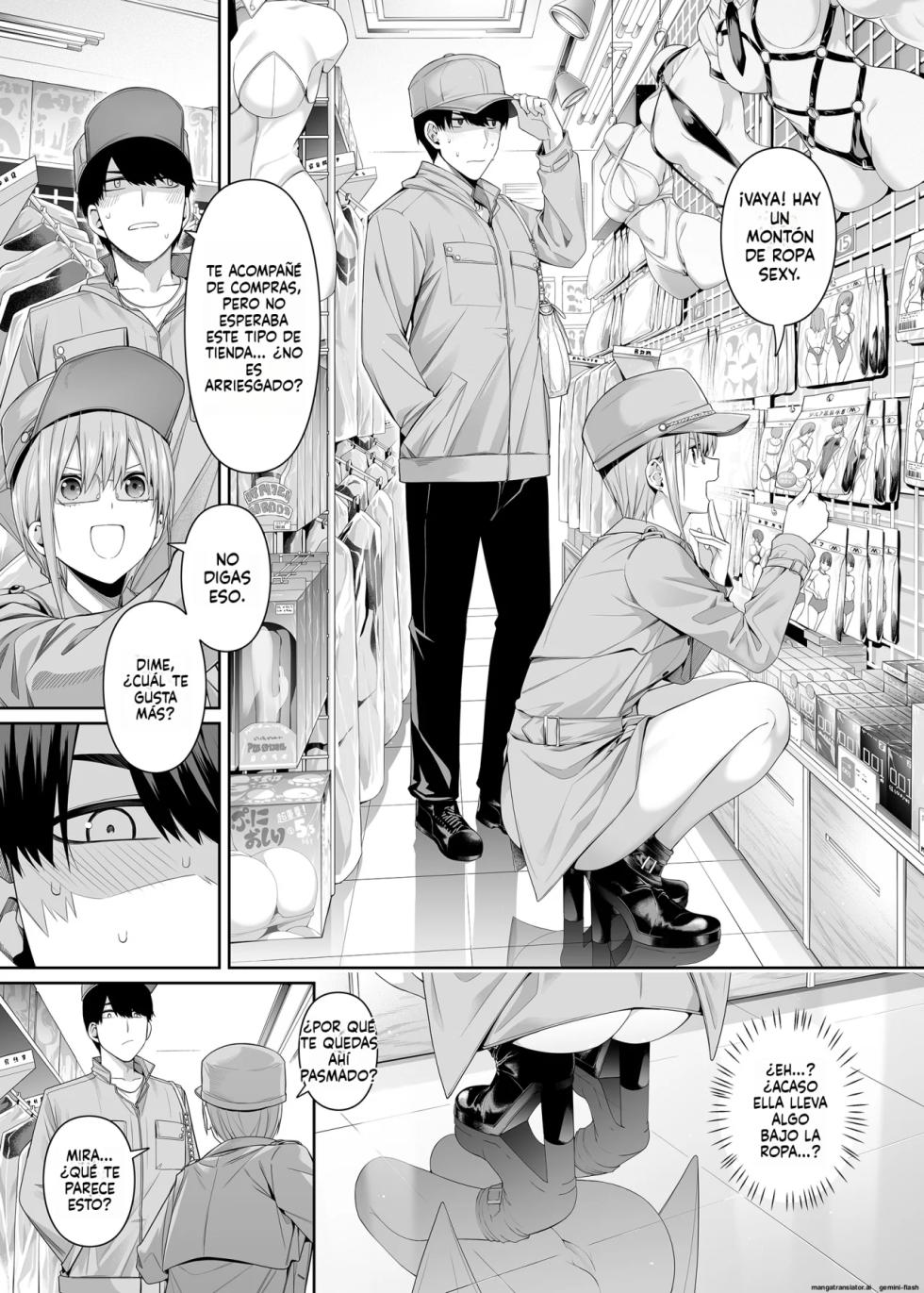 [Bad Mushrooms (Chicke III, 4why)] Igai no Hatsutaiken - 1／5 no Renai Kanjou｜1／5 de Romance - Una Primera Experiencia Inesperada (Gotoubun no Hanayome) [Spanish] [Academia Hebijo] [Decensored] [Digital] - Page 4