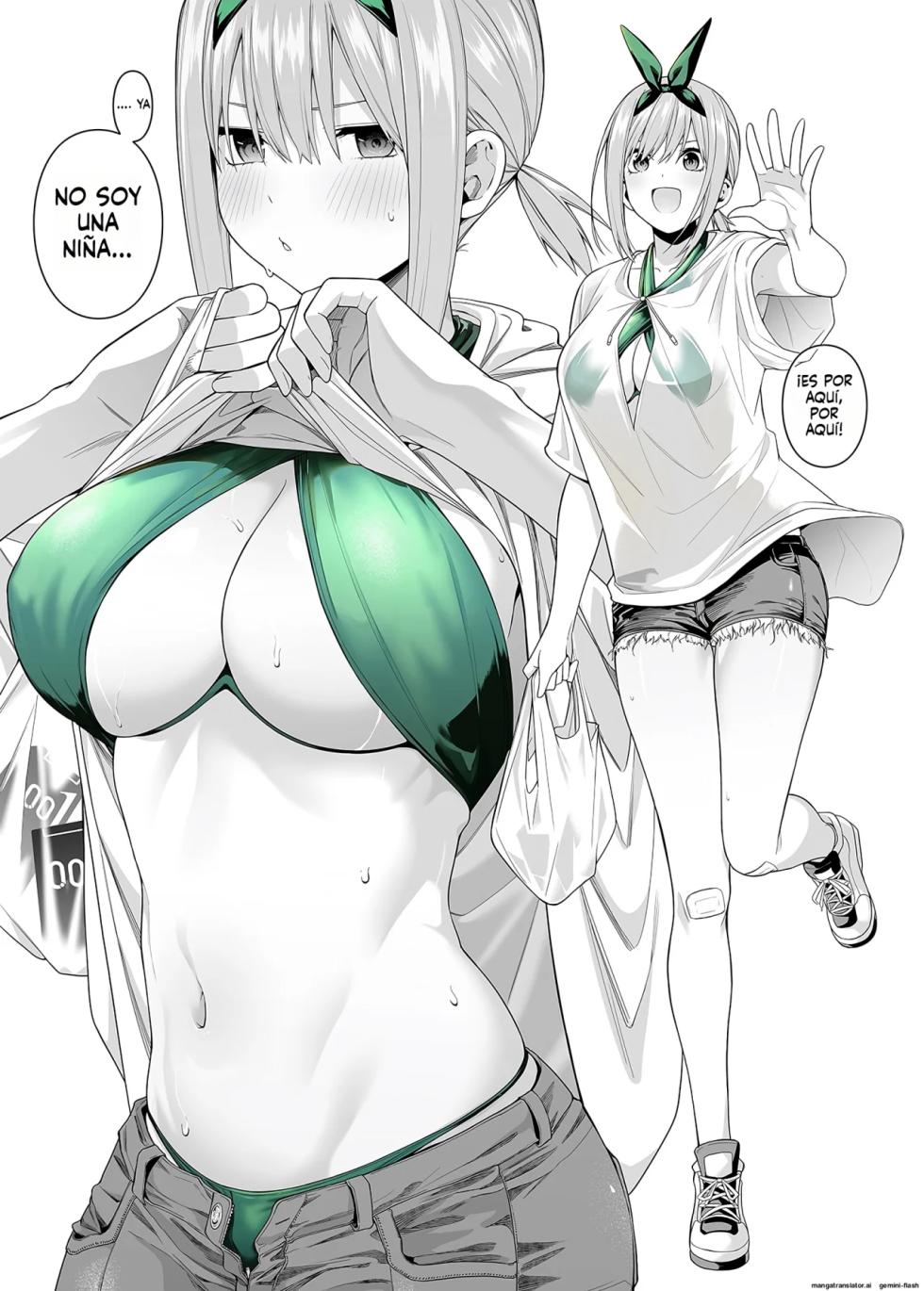 [Bad Mushrooms (Chicke III, 4why)] Igai no Hatsutaiken - 1／5 no Renai Kanjou｜1／5 de Romance - Una Primera Experiencia Inesperada (Gotoubun no Hanayome) [Spanish] [Academia Hebijo] [Decensored] [Digital] - Page 27