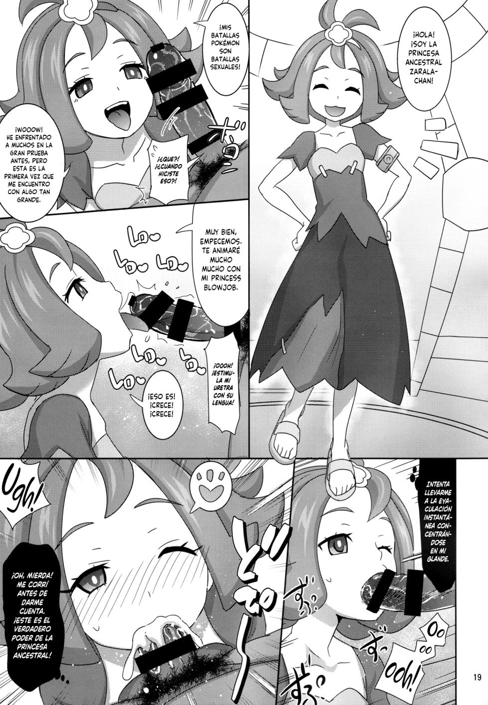[Usui Hon Hitori Roudoku Kai (Tsukishima Mist)] Sun Moon o Tanezuke Ojisan de New Game! (Pokémon Sun and Moon) [Spanish] [L24 Scan] - Page 18