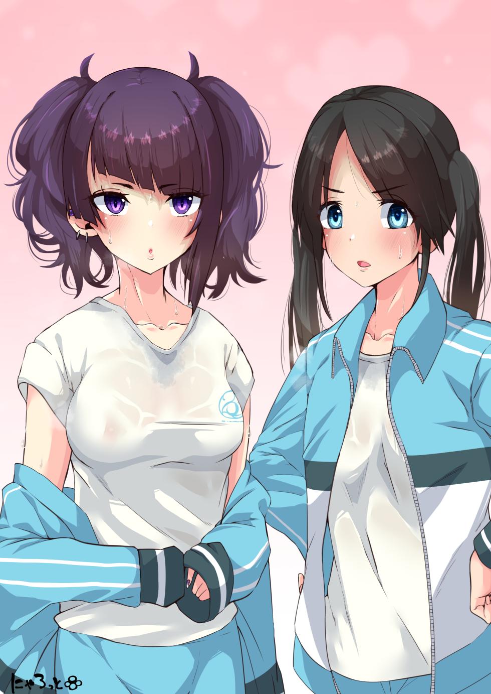 [にゃろっと] 摩美々と三峰のダンス後汗だくおっぱい見せ+文字無し差分 (アイドルマスターシャイニーカラーズ) - Page 4