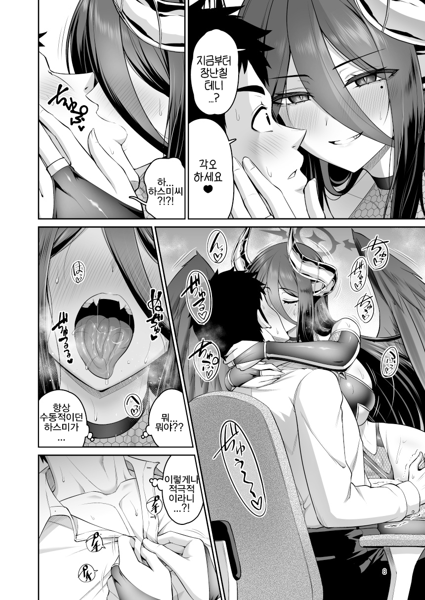 [Urasazan (Minamino Sazan)] Kanojo ga Imma ni Kigaetara | 그녀가 음마로 갈아입는다면 (Blue Archive) [Korean] [Reminiscencely] [Digital] - Page 8