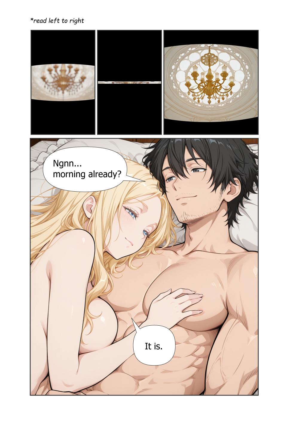 [Geromanju] Stranded Harem | Chapter 1: The Morning She Withheld [AI Generated] - Page 5