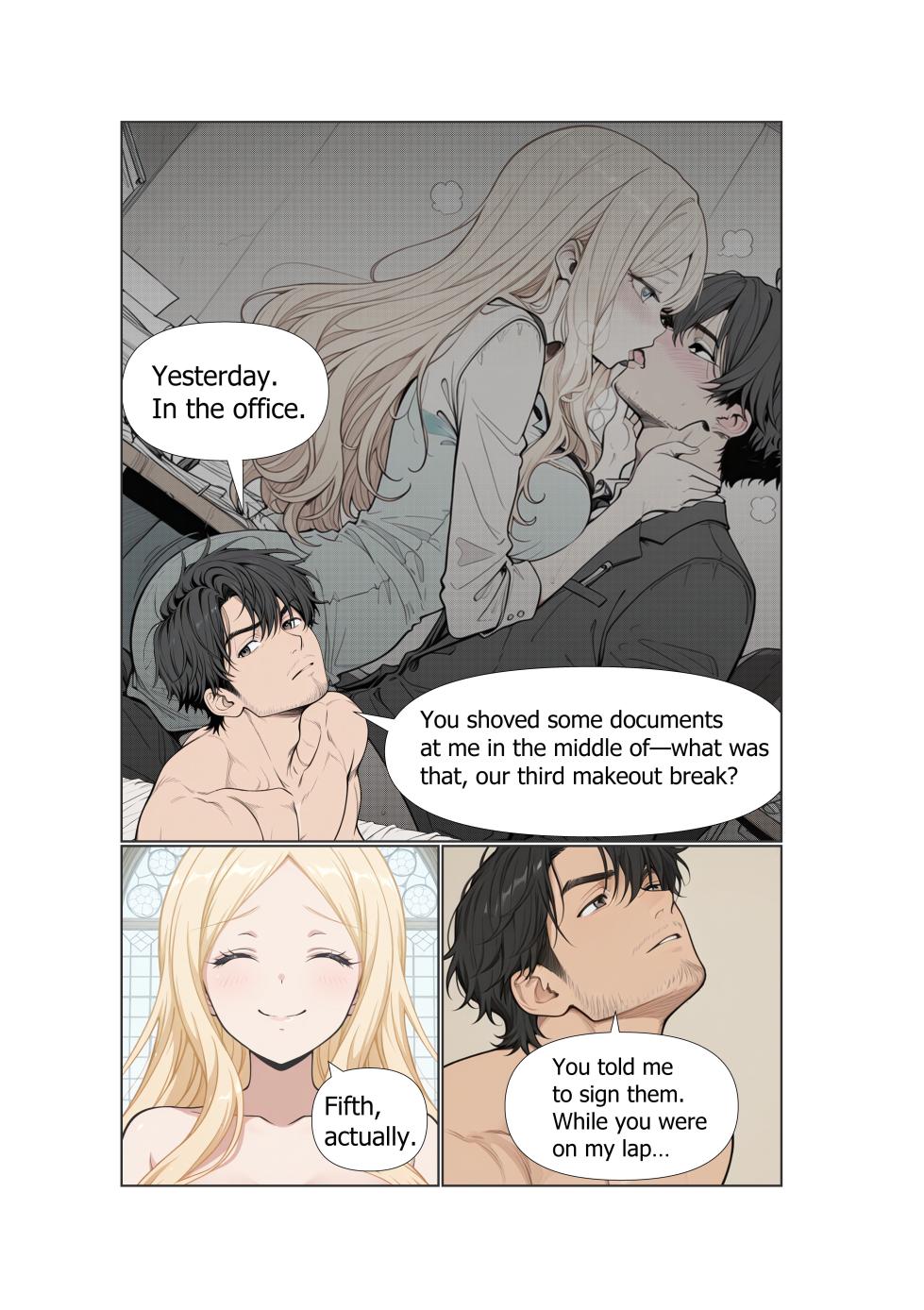 [Geromanju] Stranded Harem | Chapter 1: The Morning She Withheld [AI Generated] - Page 13
