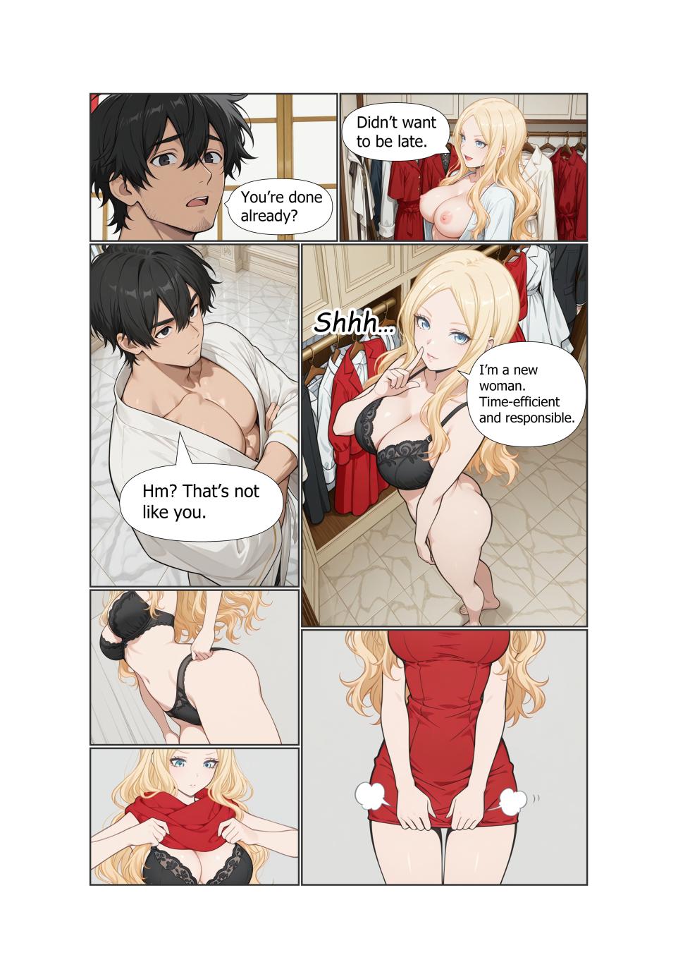 [Geromanju] Stranded Harem | Chapter 1: The Morning She Withheld [AI Generated] - Page 25