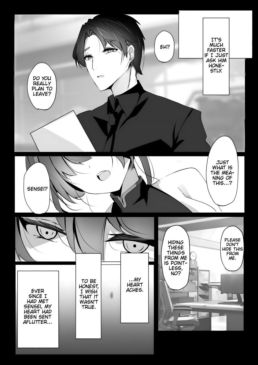 (C106) [espresso (Mutou Mame)] Ori no Naka no Aoi Tori - A caged blue bird (Blue Archive) [English] [Thighs] - Page 5