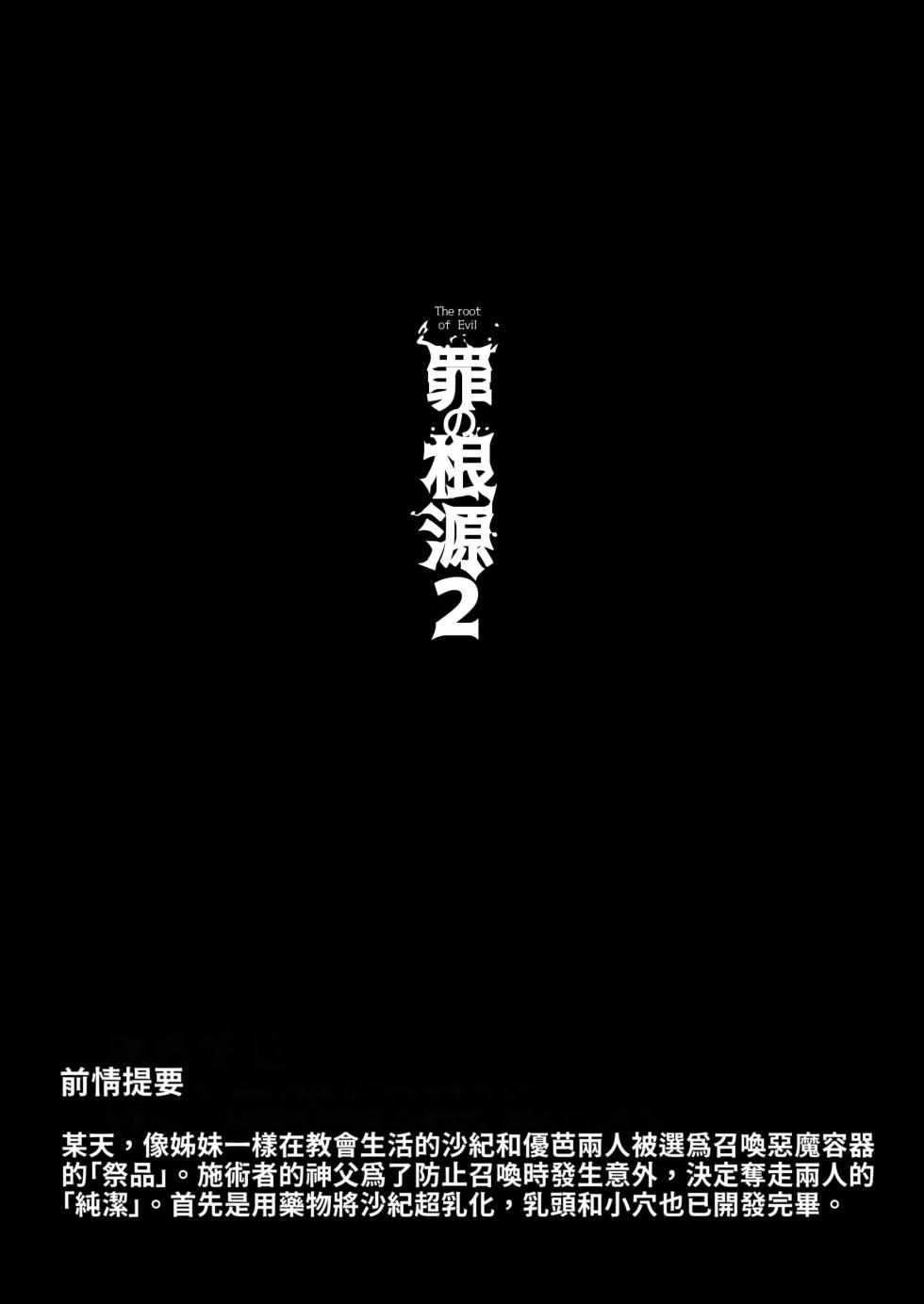 [Tamada Heijun] Tsumi no Kongen 2 - The root of Evil 2 [Chinese] [巨乳星人個人漢化] [Digital] - Page 2