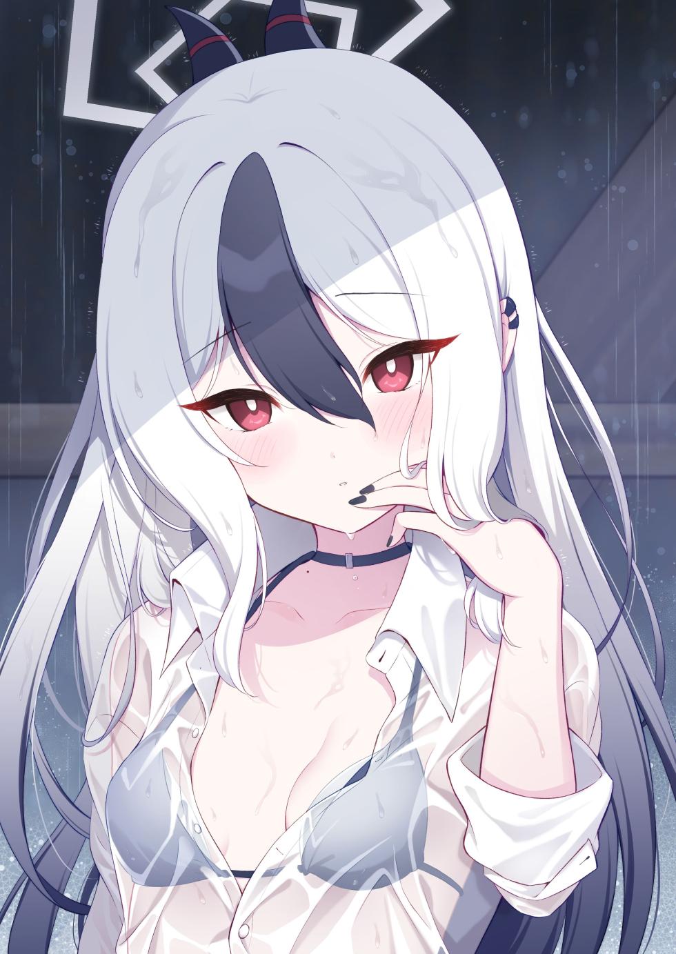 [Pandagaippiki. (Komi Zumiko)] Nuresuke Kayoko to Bustei de... + Omake Manga Ano Hi no Sonogo... | 和雨湿衣衫的佳代子在公交车站… + 附赠漫画 那天之后的故事… (Blue Archive) [Chinese] [欶澜汉化组] [Digital] - Page 38