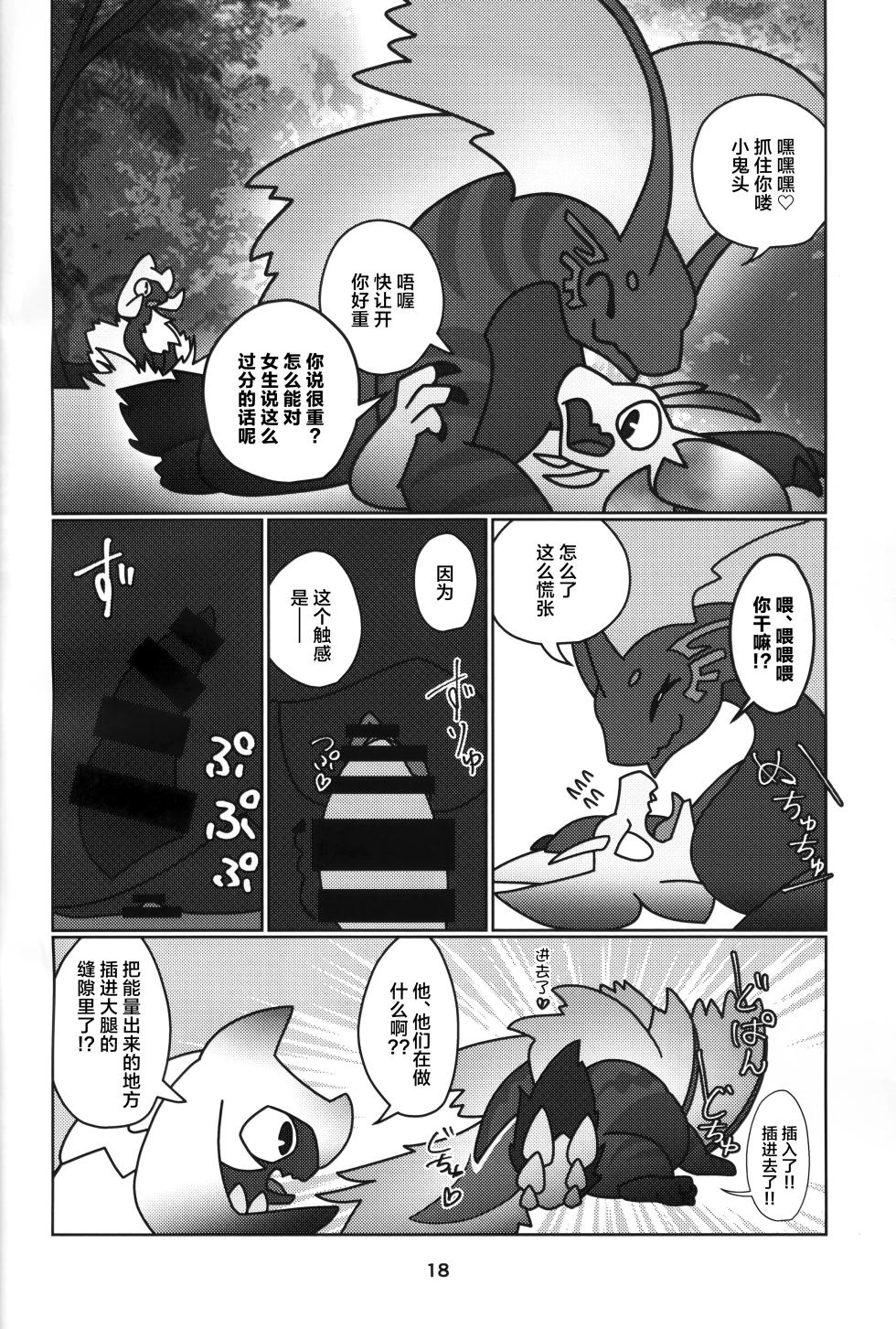 (Kansai Kemoket 10) [Daaonzu Yoryusho (Daaon)] Kusarijin no Ato ni Yume o Takushite | 将梦想寄托于锁刃的痕迹 (Monster Hunter) [Chinese] [ZX个人汉化] - Page 19