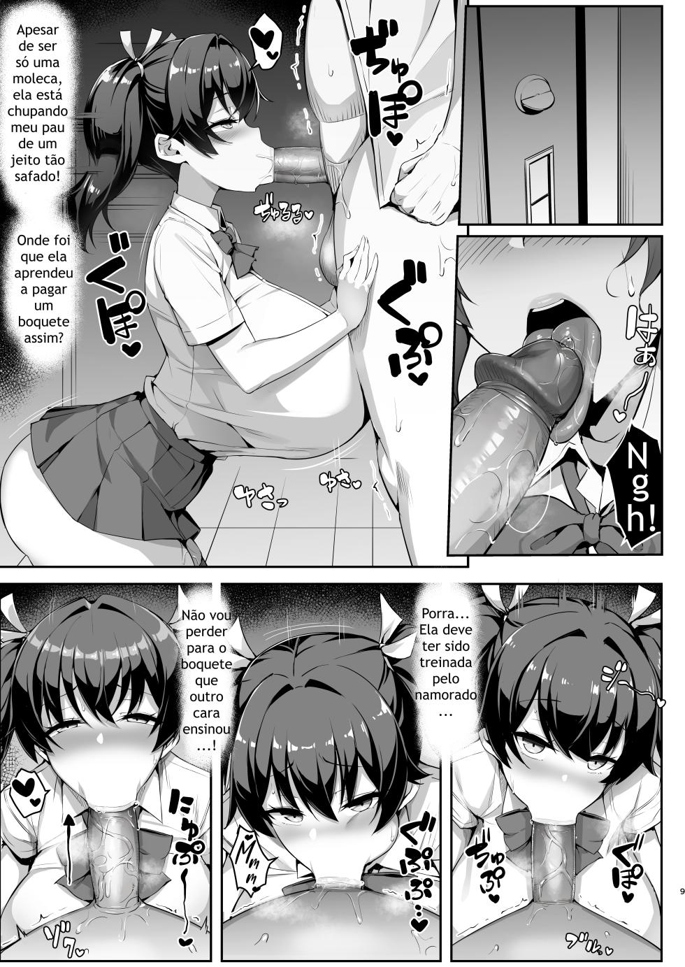 [Yawaraka Taiyou (Shake)] Mesugaki Kouhai Sasoi Uke Hon [Portuguese-BR] [Decensored] [Digital] - Page 9