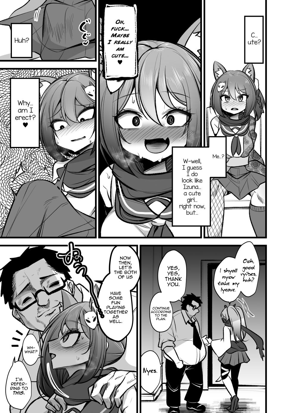 [Akagai (Mine Thrower)] Izuna-chan no Kareshi o Izuna-kun ni Shite Sensei no Kanojo ni Shite Ageru Gainen | The Concept of Turning Izuna-chan's Boyfriend Into Izuna-chan, Then Your Girlfriend (Blue Archive) [English] [mysterymeat3] [Digital] - Page 6