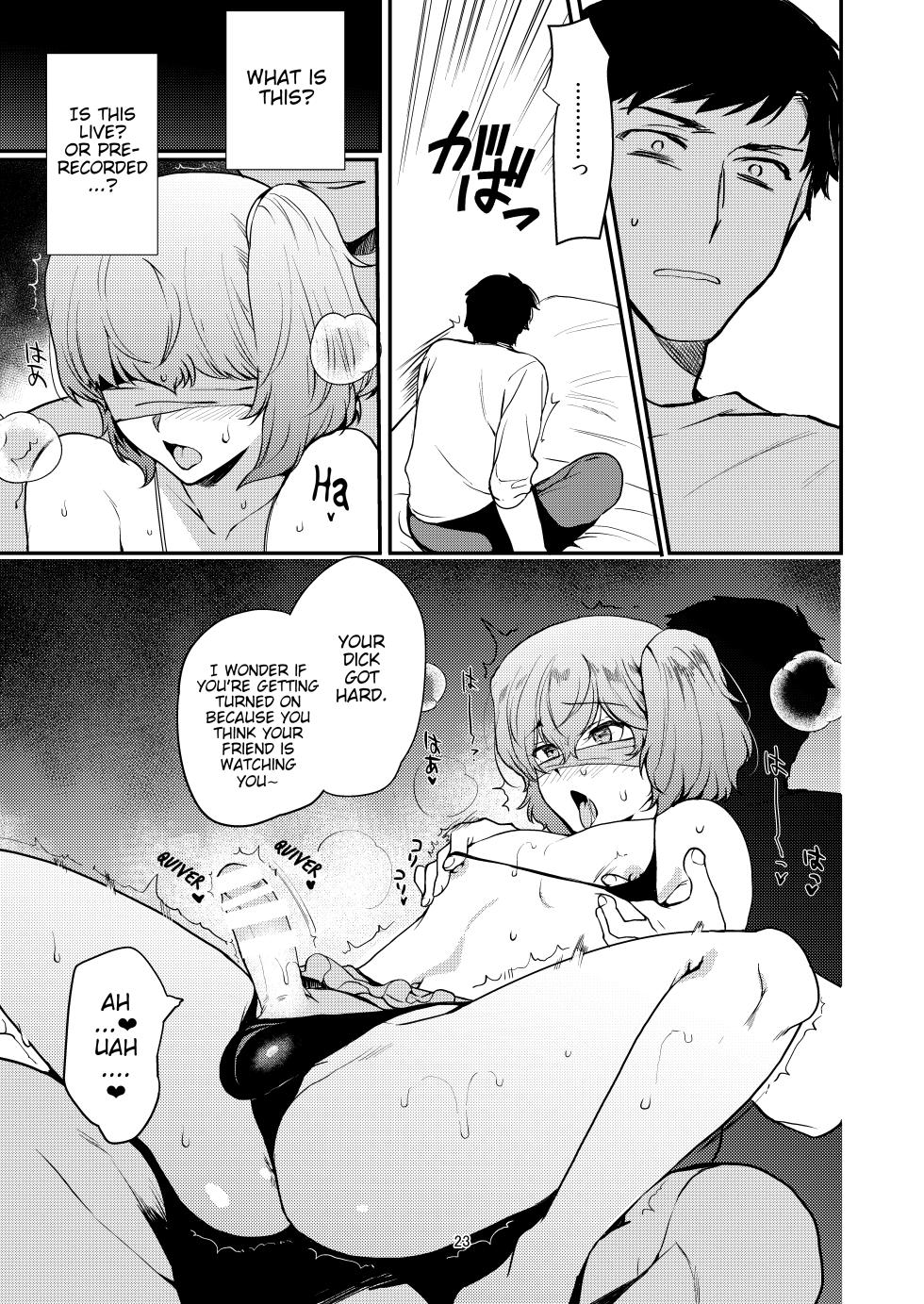 [downbeat (Kirimoto Yuuji)] Josou Haishinsha Ryoujoku 2 ~Doukyuusei mi Bare Nama Haishin~ | Crossdressing Streamer 2 ~Exposed Live to His Classmate.~ [English] [Poranya] [Digital] - Page 22