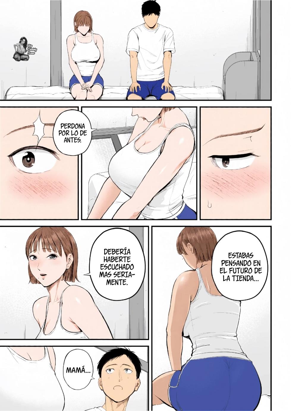 [Shiono Kou] Boshi Jouji ~Daisuki na Okaa-san to Konya Majiwaru~ - MOTHER AND SON LOVE AFFAIR | Amor De Madre ~Esta Noche Me Vuelvo Uno Con La Mamá Que Amo~ [Spanish] [Colorized] - Page 17