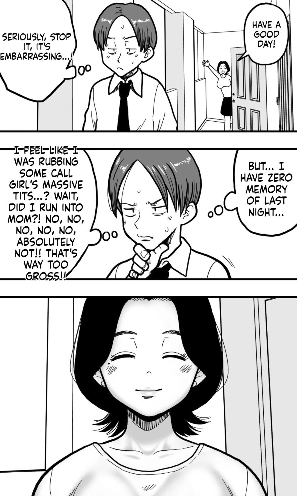 [polbockle] A drunk son mistakes his mother for a call girl and starts groping her huge breasts (English) - Page 30