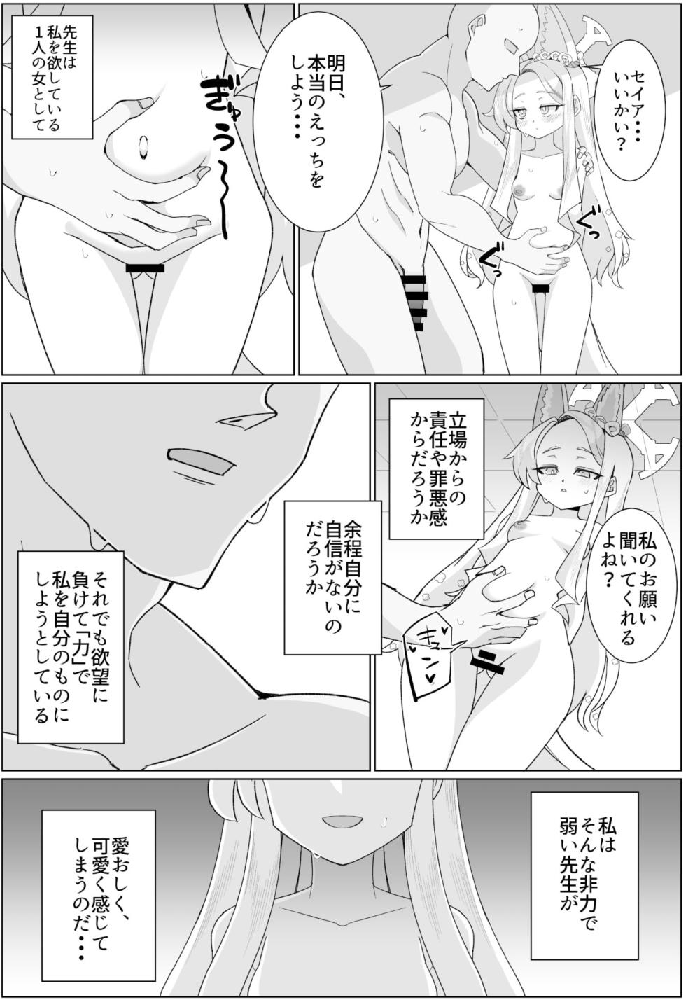 [Hanjuku Kinokotei (Kinoko Dake)] Seia to Ecchi shitakute Harapan shita kedo Zenzen Kiitenai (Blue Archive) [Digital] - Page 10