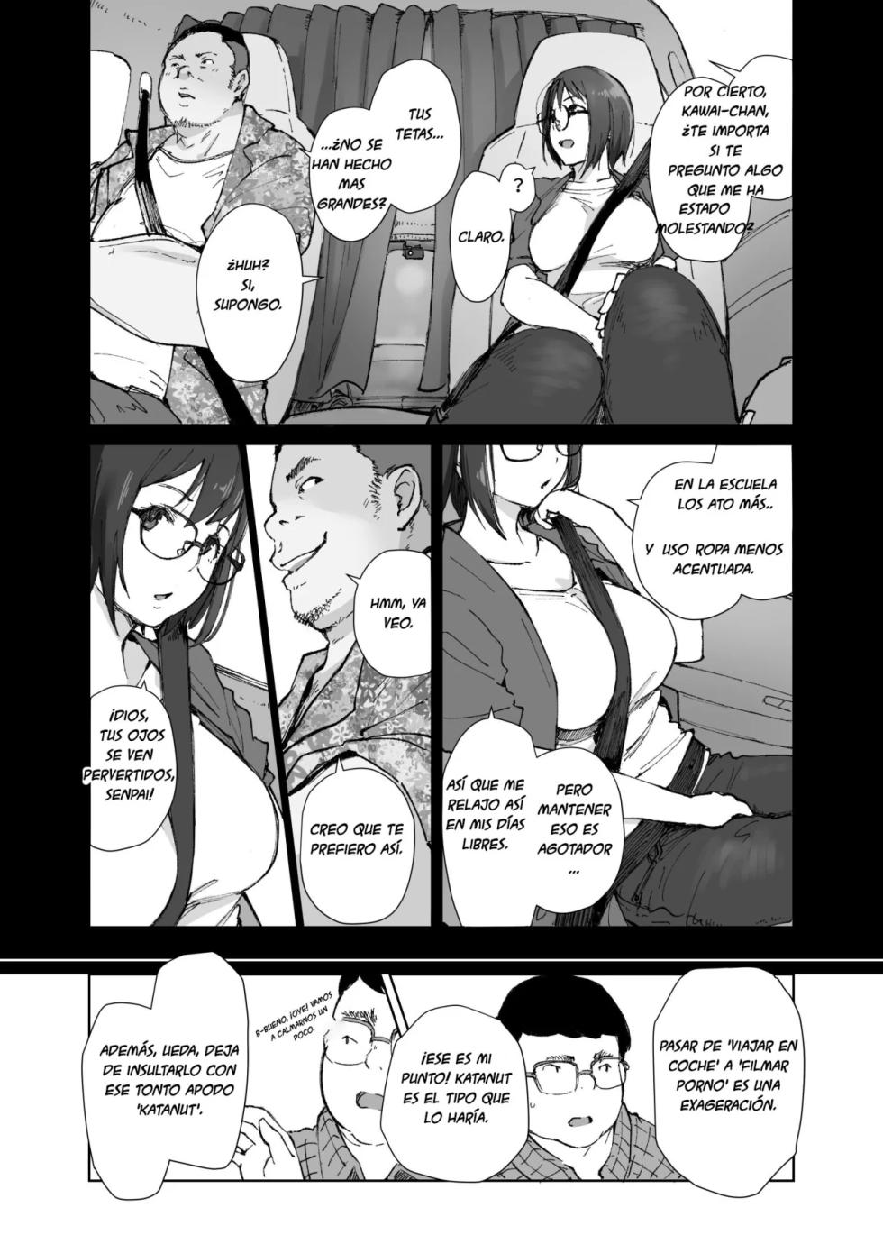 [Arakureta Monotachi (Arakure)] Senpai no Dekai Kuruma ga Boku no Kanojo o Nosete Hageshiku Yureru｜El Gran Auto de Senpai se Sacude Violentamente con Mi Novia Abordo [Spanish] [tumadre] [Digital] - Page 8