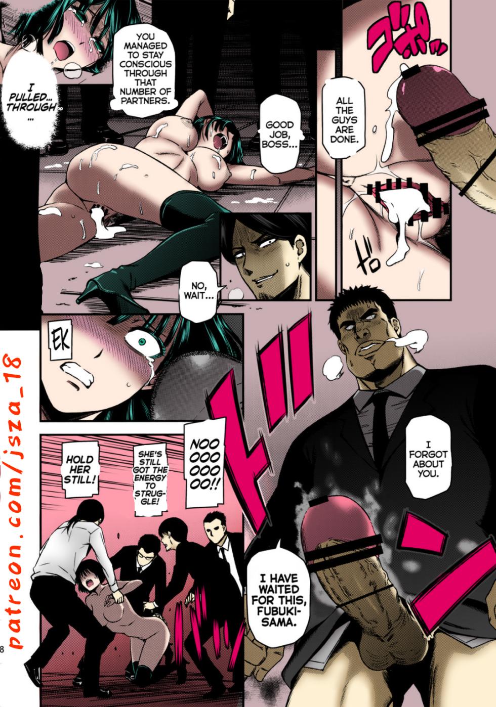 (C88) [Kiyosumi Hurricane (Kiyosumi Hurricane)] ONE-HURRICANE - Toraware no Fubuki (One Punch Man) [English] [Colorized] - Page 19