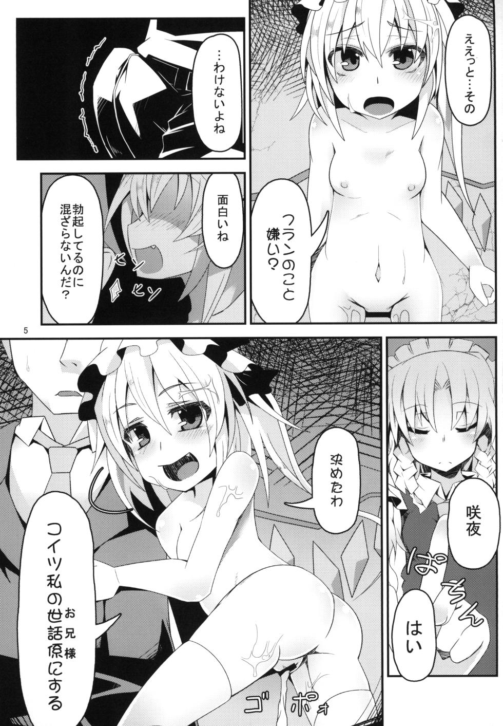 [Angelic Feather (Land Sale)] Onii-sama Kyou wa Osoto de Asobimasho? (Touhou Project) [Digital] - Page 5