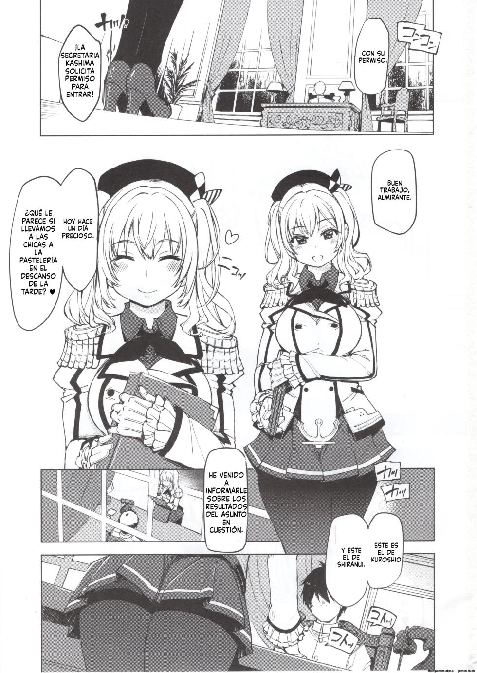 (C95) [Xration (mil)] Hishokan Kashima no Houkokusho (Kantai Collection -KanColle-) [Spanish] [MTL] - Page 2
