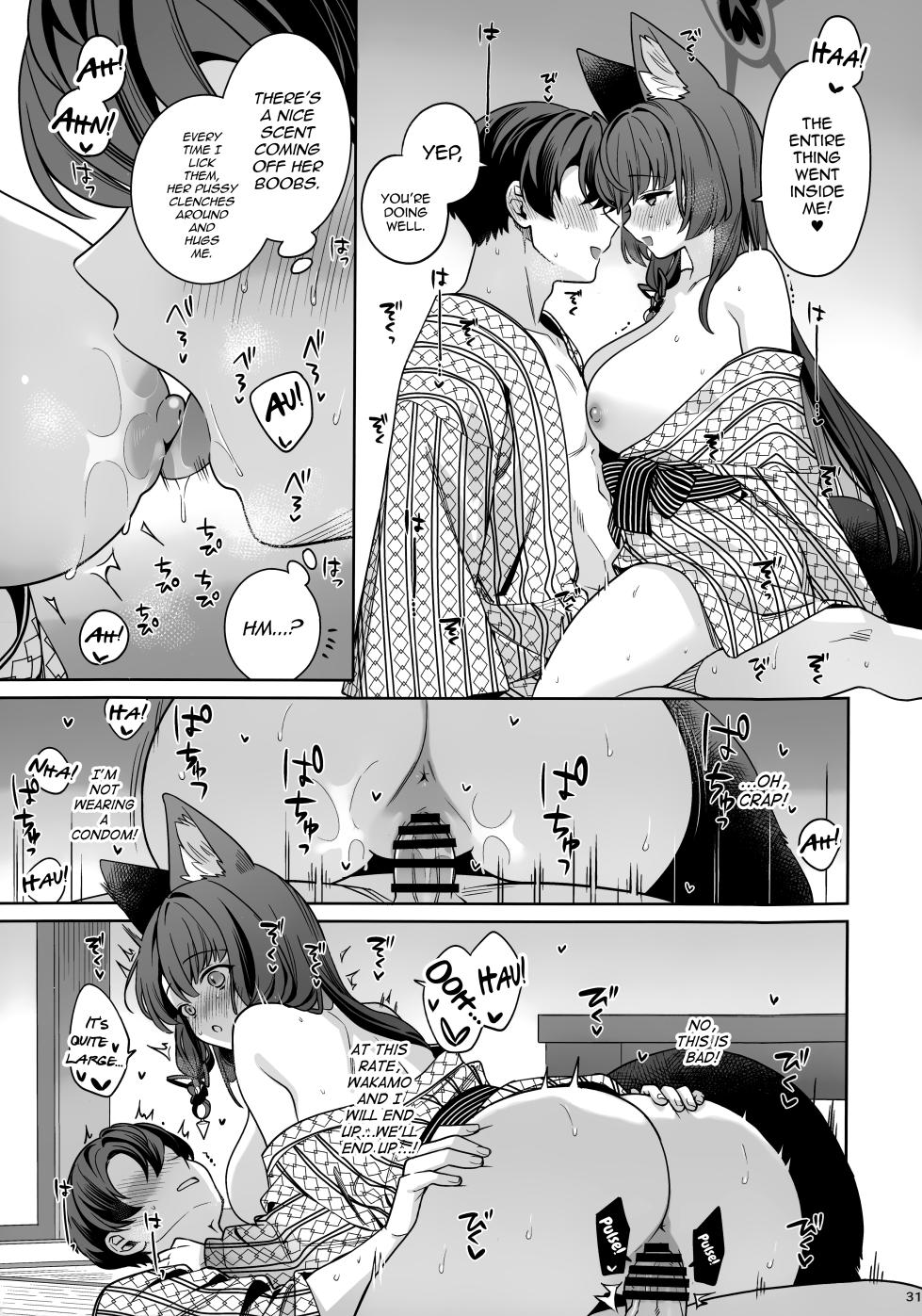 (C107) [NOMIYAGUMI (Ichinomiya)] Junjou Renjou Hatsujou Kitsune -5- | Pure Lovestruck Fox in Heat -5- (Blue Archive) [English] [mysterymeat3] - Page 30