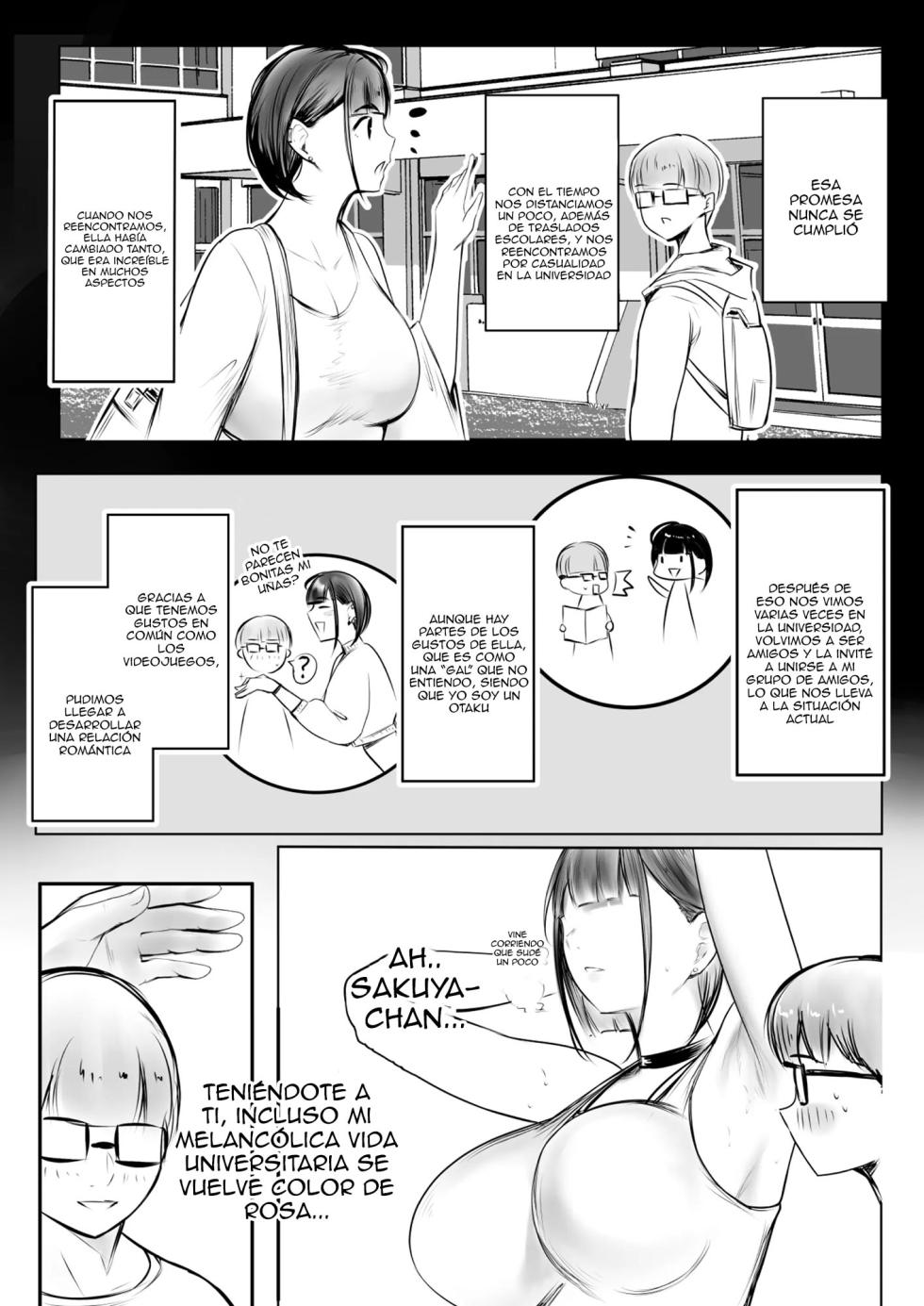 [Akireru Shoujo (Akire)] Hosoi-kun no Kanojo, Netorase OK datte yo｜Parece que la Novia de Hosoi-kun Acepta que Otros se Acuesten con Ella [Spanish] [Anything] - Page 6