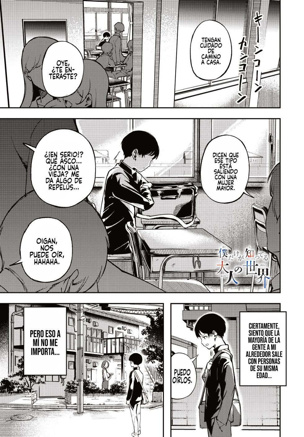 [Mokuyama Hito] Boku dake ga Shitteru Otona no Sekai｜El Mundo de los Adultos que sólo Yo Conozco (COMIC Luxuria vol.02) [Spanish] [Andreww857 = -A.W. SCAN-] [Digital] - Page 1