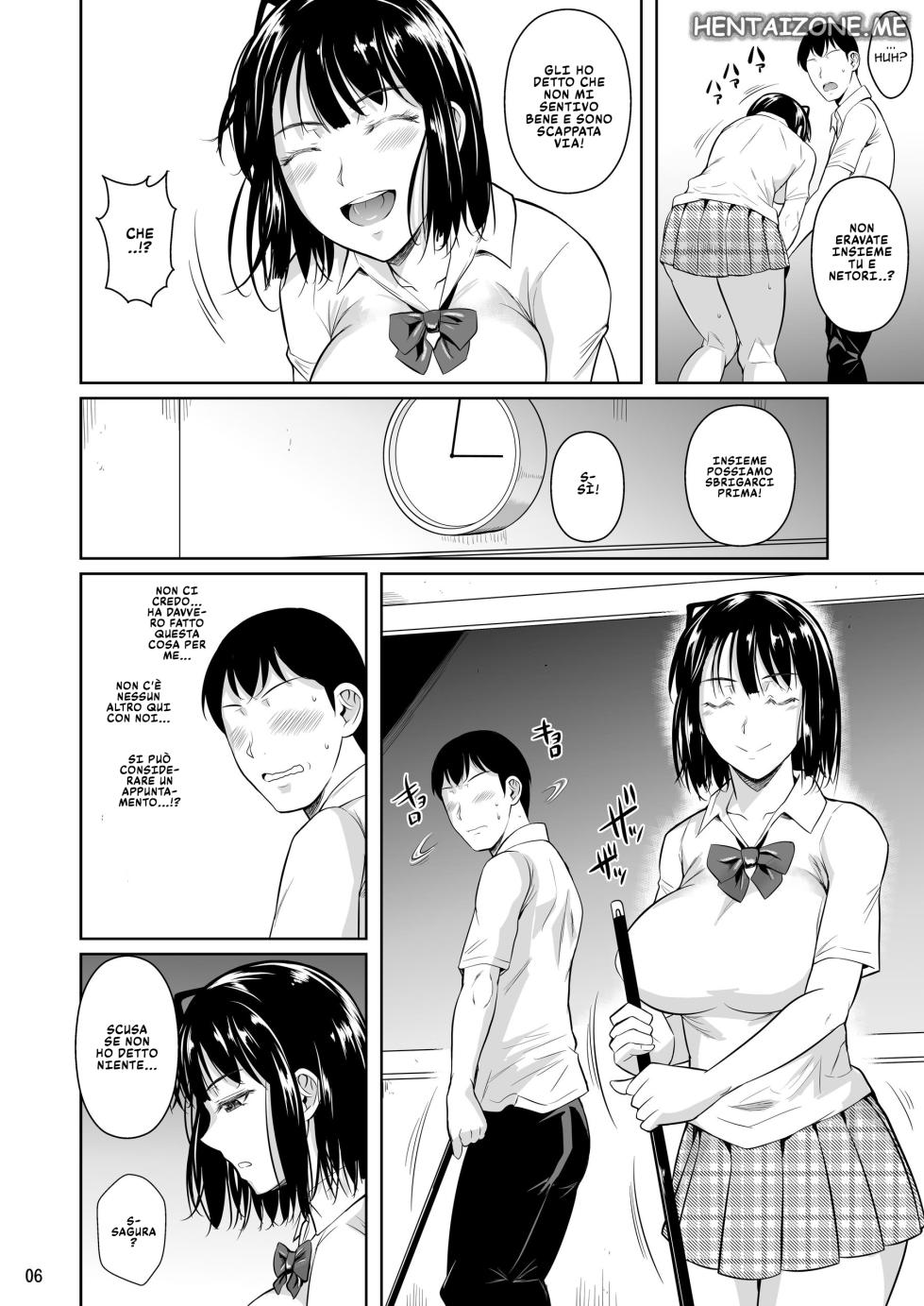 [Shoot The Moon (Fuetakishi)] Bocchi no Mob ga Tadashii Sentaku o Shite Seiso Shoujo to Tsukiau. 1-2 | Un solitario fa le scelte giuste ed esce con una ragazza a modo. Ovviamente c'è anche il sesso. 1-2 [Italian] - Page 7