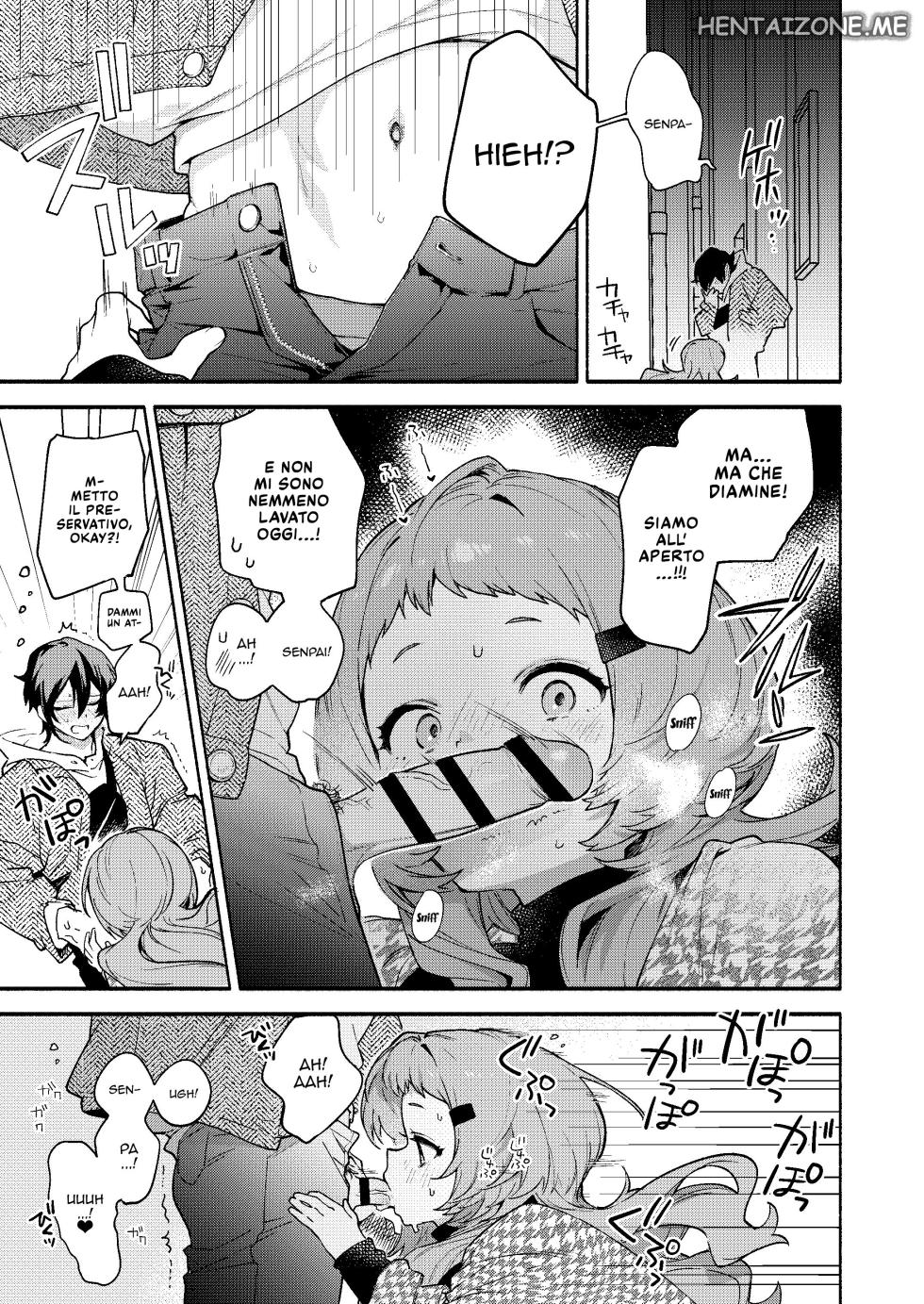 [Sakida Shoten (Sakida Saki)] Mako-senpai ni Taberareru. ~Chiisakute Dekkai Ama Sado Senpai ni Otosareru~ | Divorato da Mako-senpai ~ soccombere a una senpai sadica, piccola ma gigantesca [Italian] [Digital] - Page 10