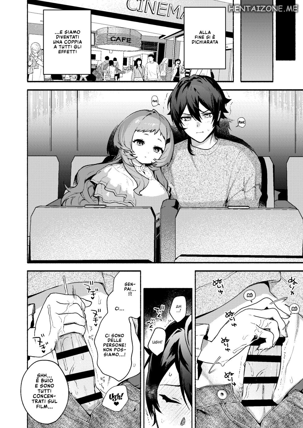 [Sakida Shoten (Sakida Saki)] Mako-senpai ni Taberareru. ~Chiisakute Dekkai Ama Sado Senpai ni Otosareru~ | Divorato da Mako-senpai ~ soccombere a una senpai sadica, piccola ma gigantesca [Italian] [Digital] - Page 19