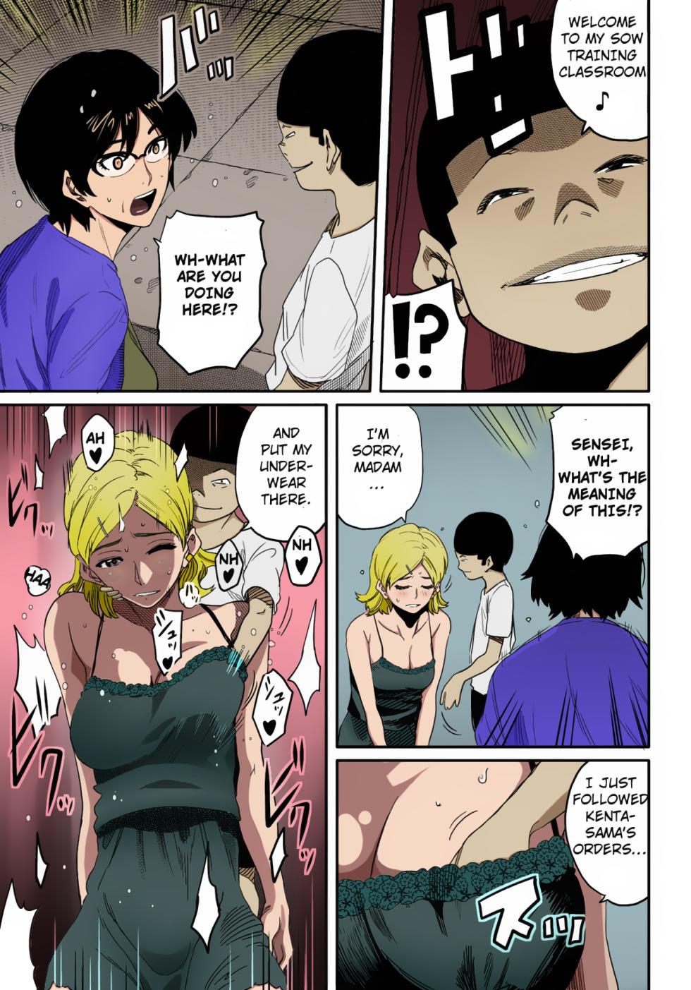 [Hana Hook] Hahaoya Shikkaku Elite Oyako no M Buta Netorare Tenraku Jinsei [English][Colorized][Erocolor](Ongoing) - Page 27
