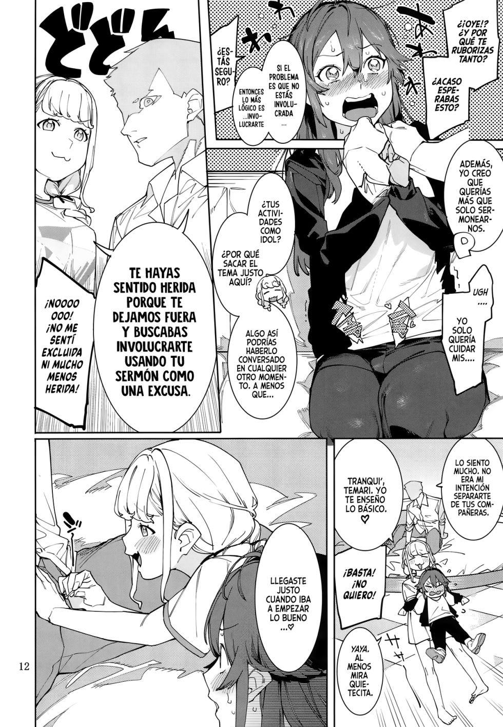 [DogStyle (Menea the Dog)] Hatsuboshi Cream Pie Vol.2 Hatsuboshi Katakoi Ninniku Aburamashimashi (GAKUEN iDOLM@STER) [Spanish] - Page 11