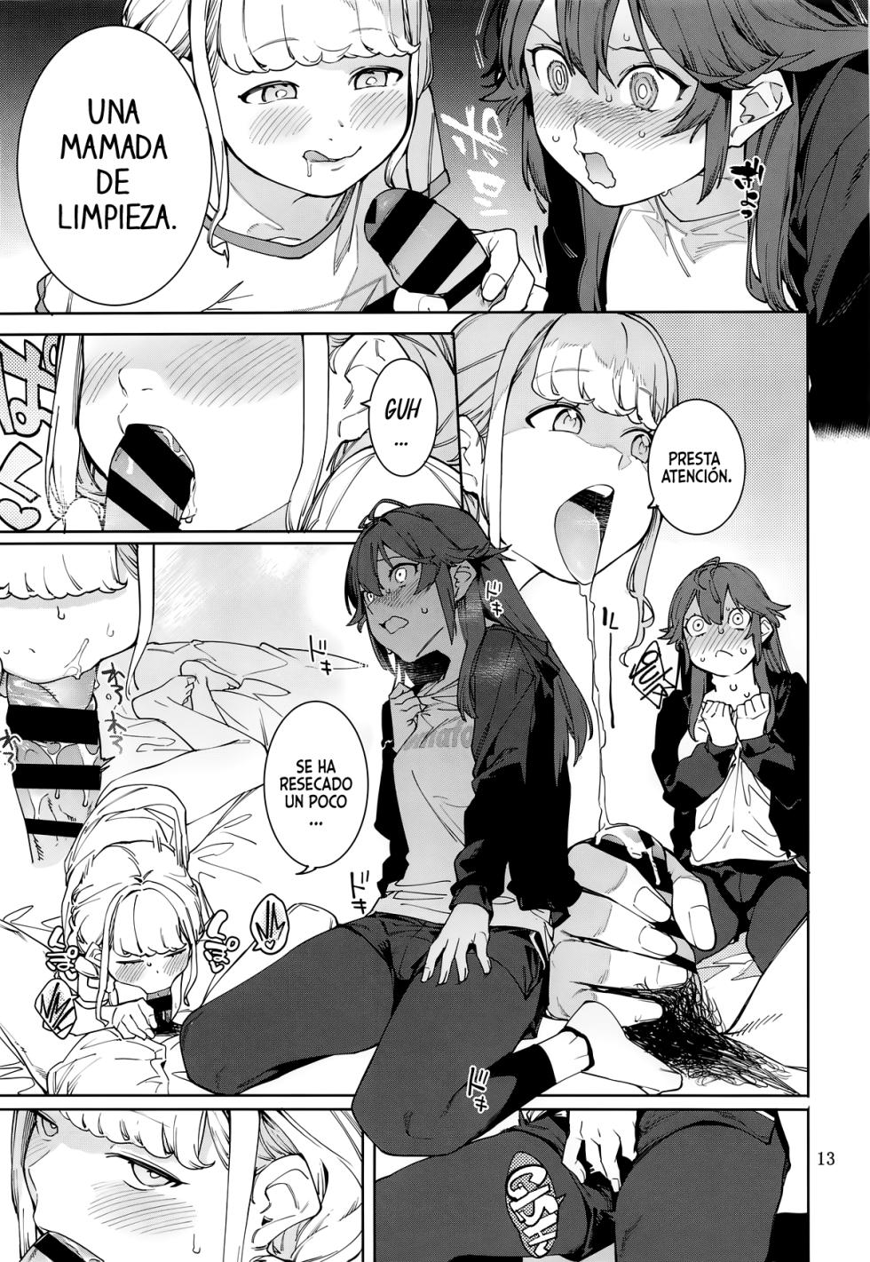 [DogStyle (Menea the Dog)] Hatsuboshi Cream Pie Vol.2 Hatsuboshi Katakoi Ninniku Aburamashimashi (GAKUEN iDOLM@STER) [Spanish] - Page 12