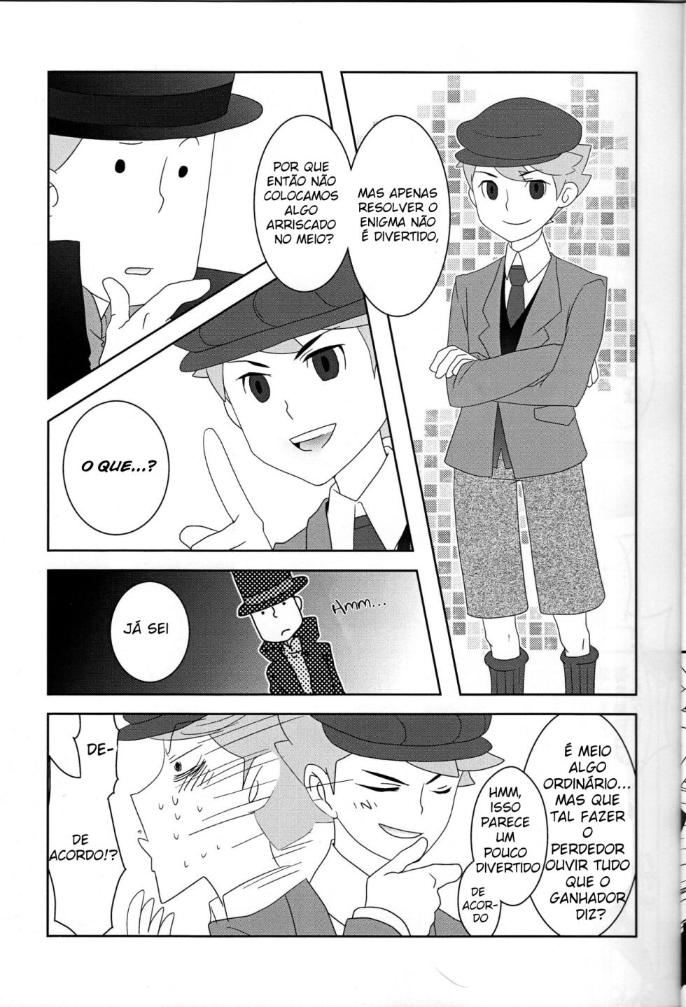 (C79) [Freeplay (Reina, Yashiyo)] Barairo Seishun Teidenki (Professor Layton) [Portuguese-BR] - Page 6