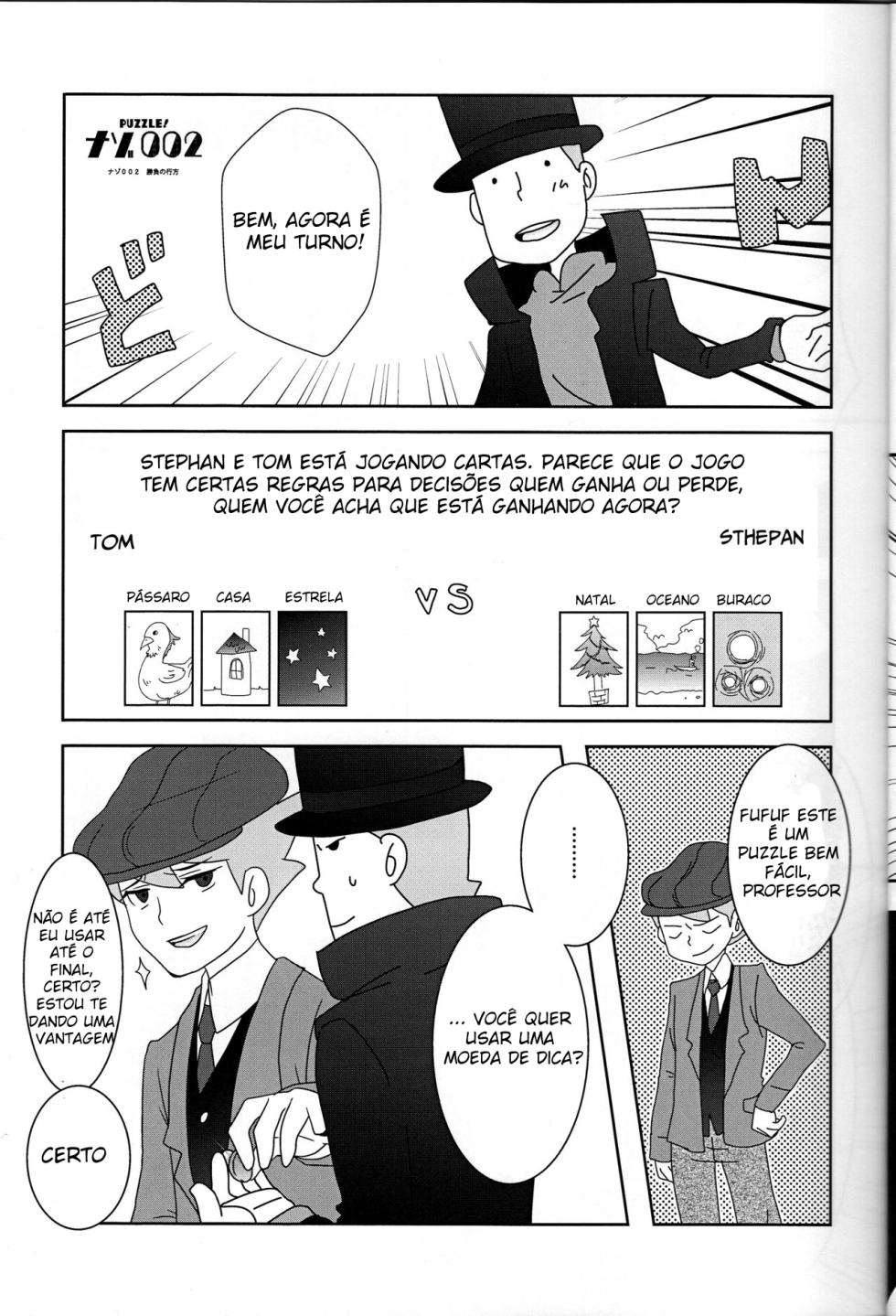 (C79) [Freeplay (Reina, Yashiyo)] Barairo Seishun Teidenki (Professor Layton) [Portuguese-BR] - Page 10