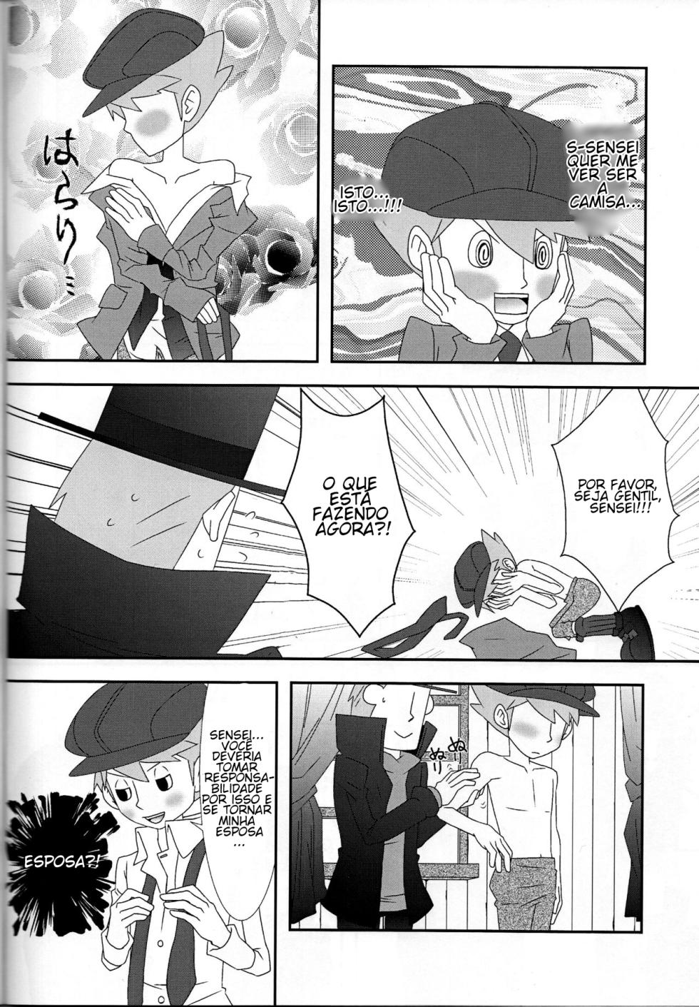 (C79) [Freeplay (Reina, Yashiyo)] Barairo Seishun Teidenki (Professor Layton) [Portuguese-BR] - Page 17