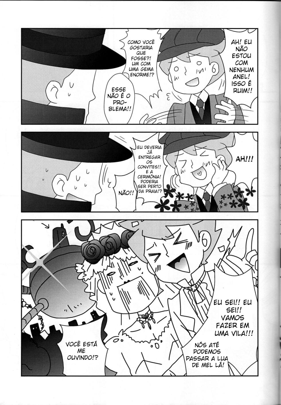 (C79) [Freeplay (Reina, Yashiyo)] Barairo Seishun Teidenki (Professor Layton) [Portuguese-BR] - Page 18