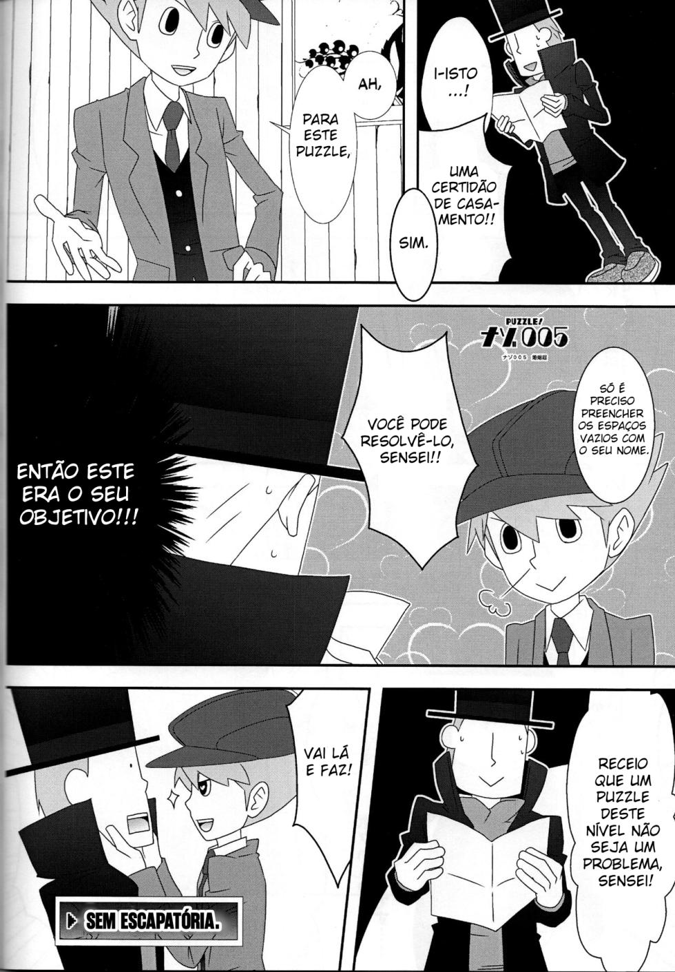 (C79) [Freeplay (Reina, Yashiyo)] Barairo Seishun Teidenki (Professor Layton) [Portuguese-BR] - Page 21